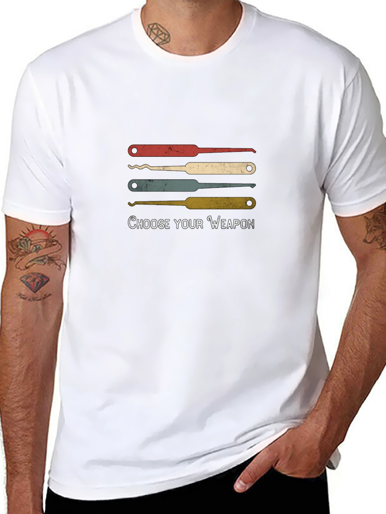 Choose Your Weapon Picklock T-Shirt - Black