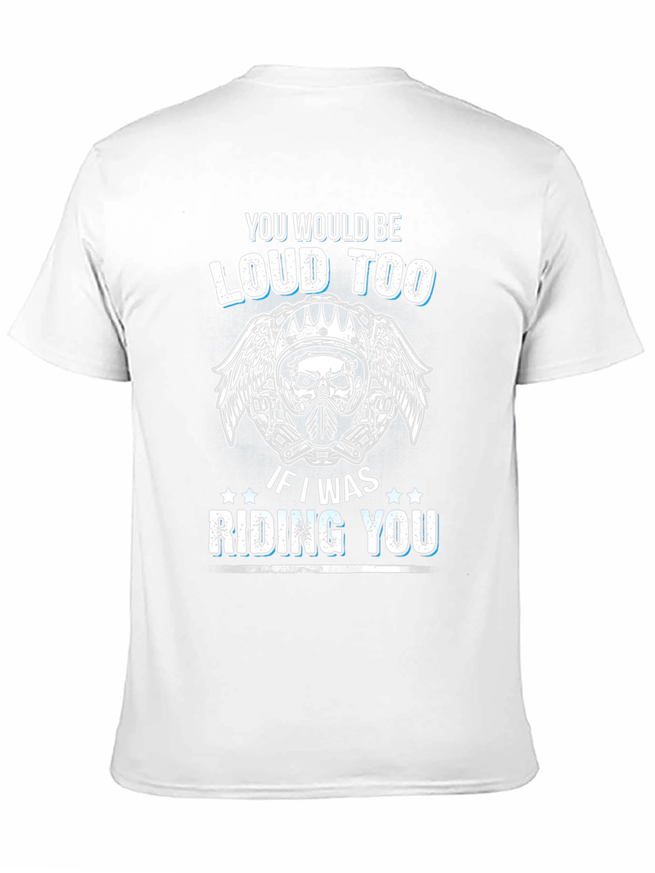 Loud Too Motorcycle Skull Graphic T-Shirt