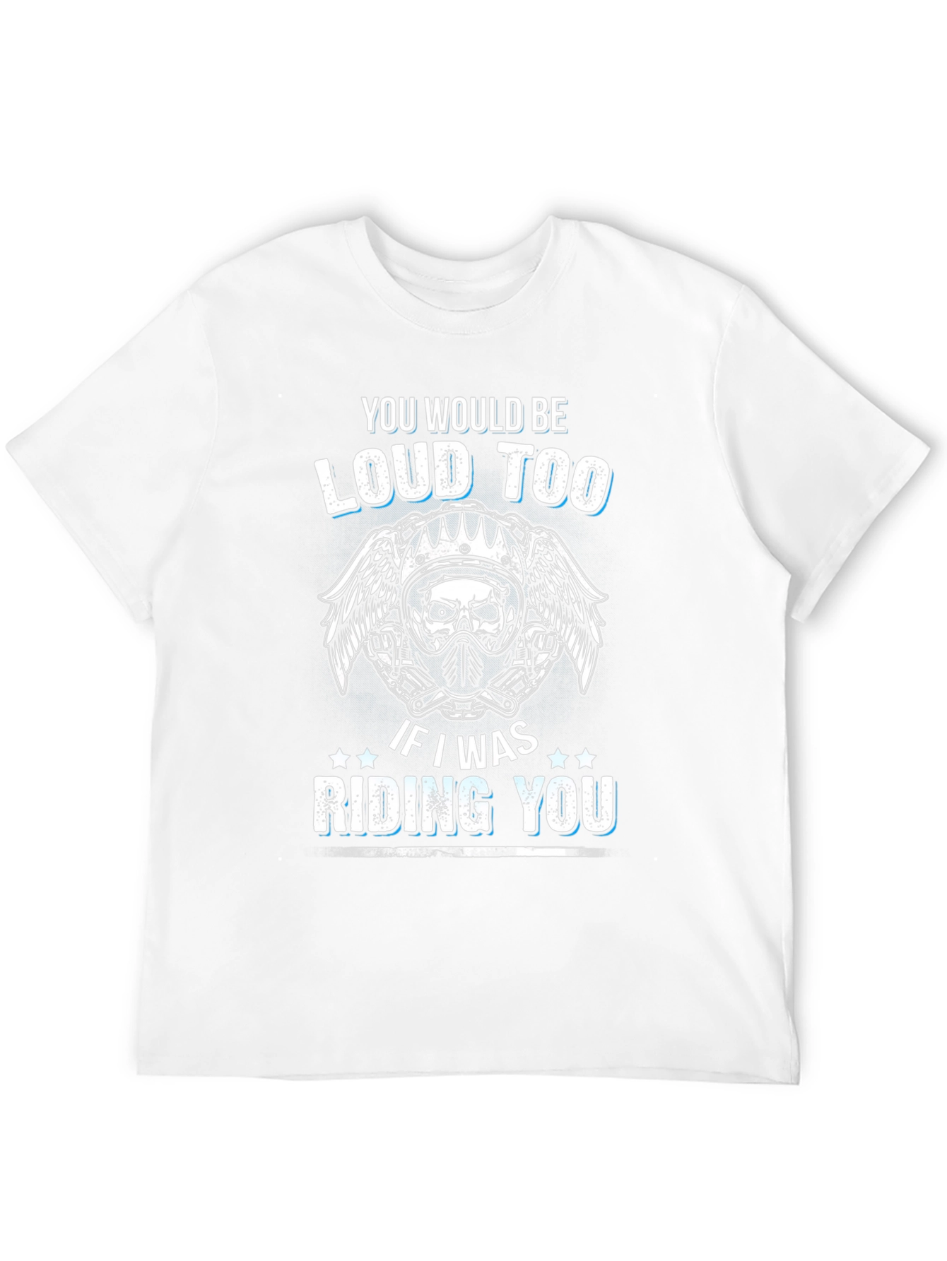 Loud Too Motorcycle Skull Graphic T-Shirt