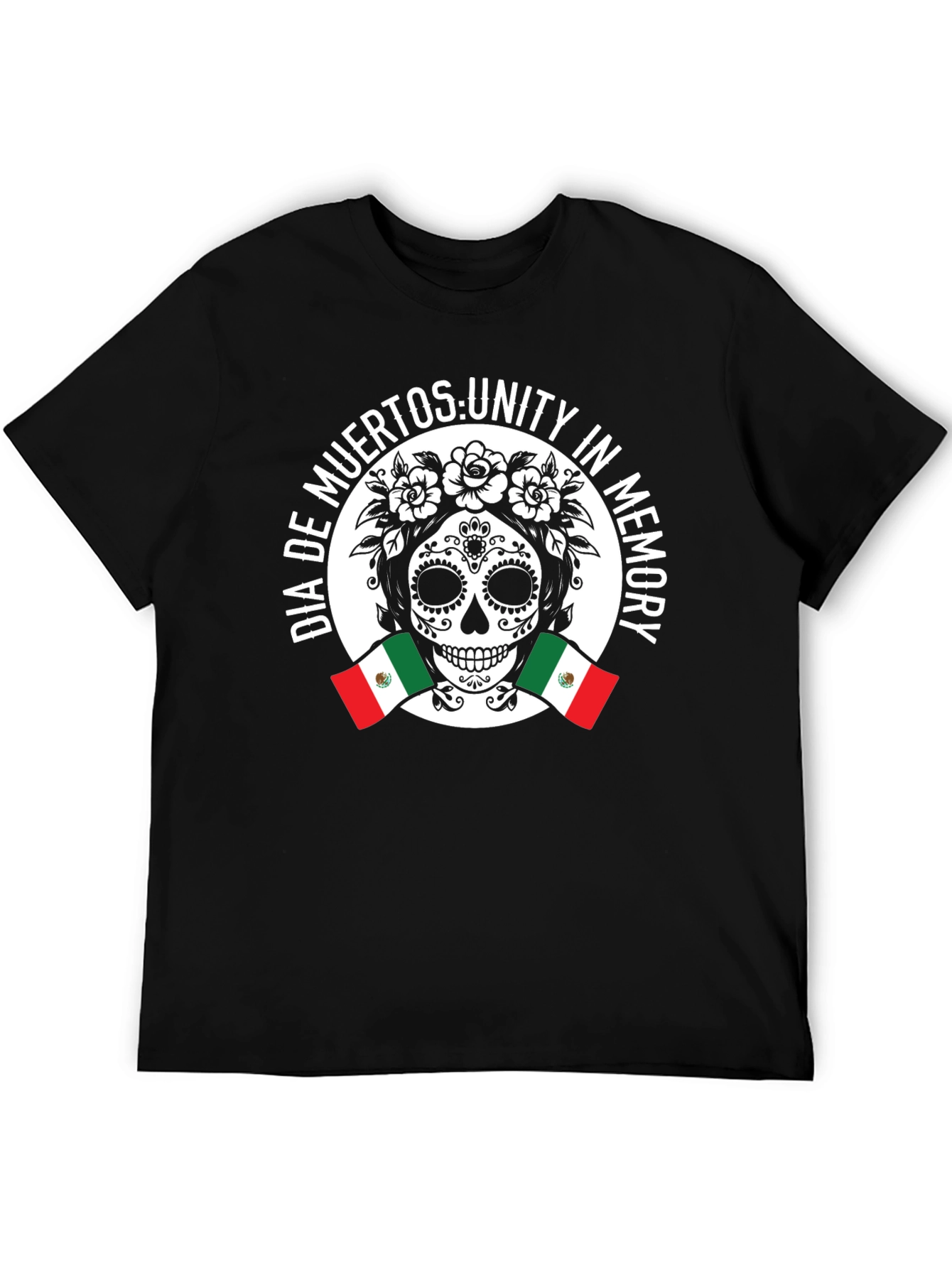 Dia de Muertos Unity T-Shirt Sugar Skull Design