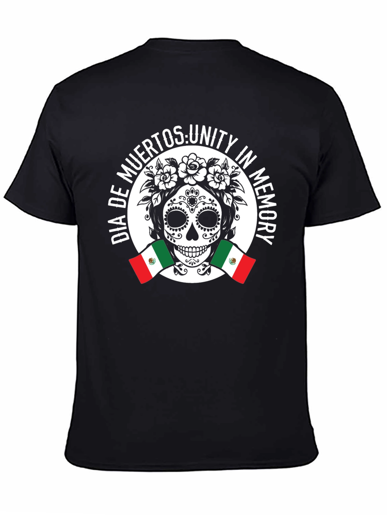 Dia de Muertos Unity T-Shirt Sugar Skull Design