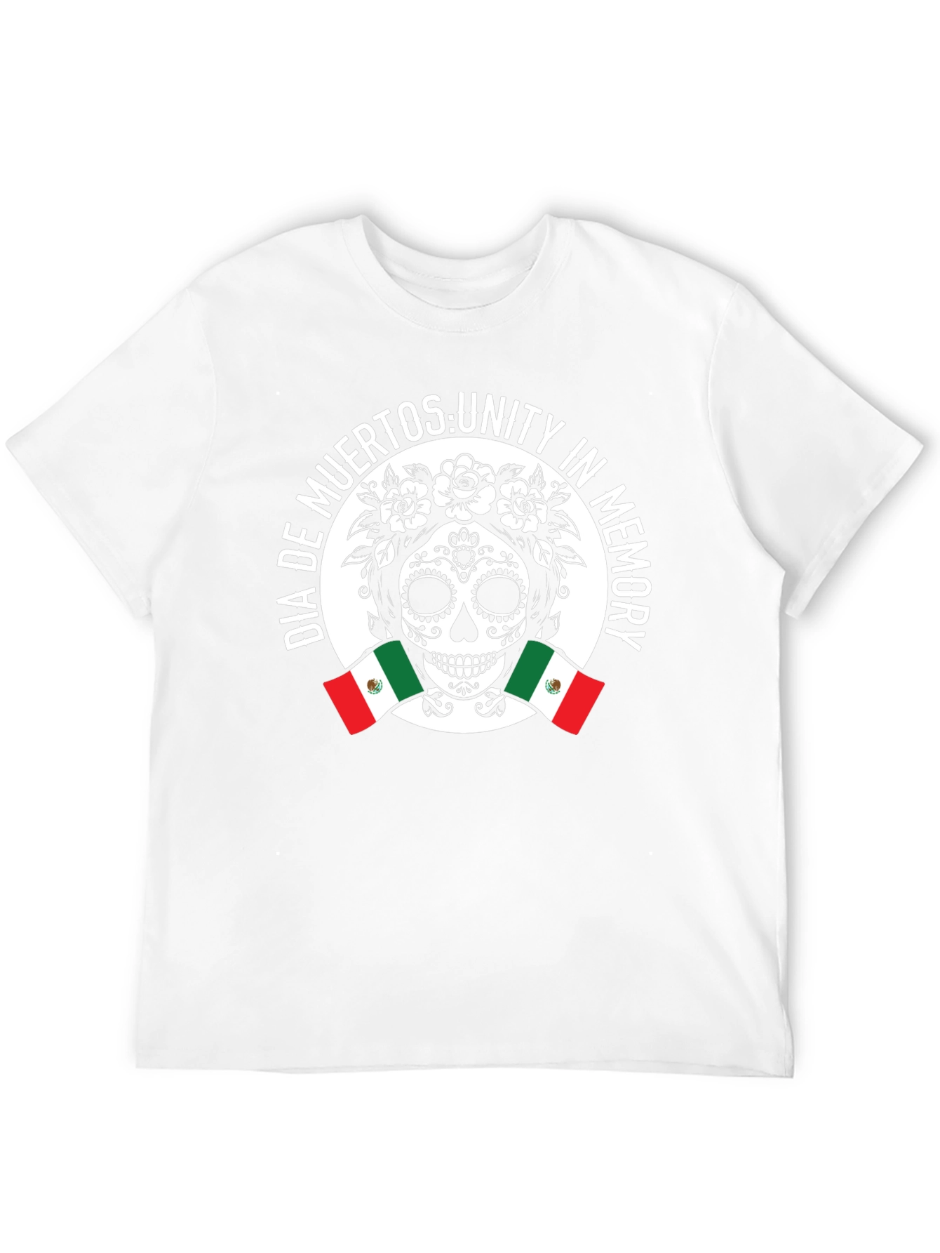 Dia de Muertos Unity T-Shirt Sugar Skull Design
