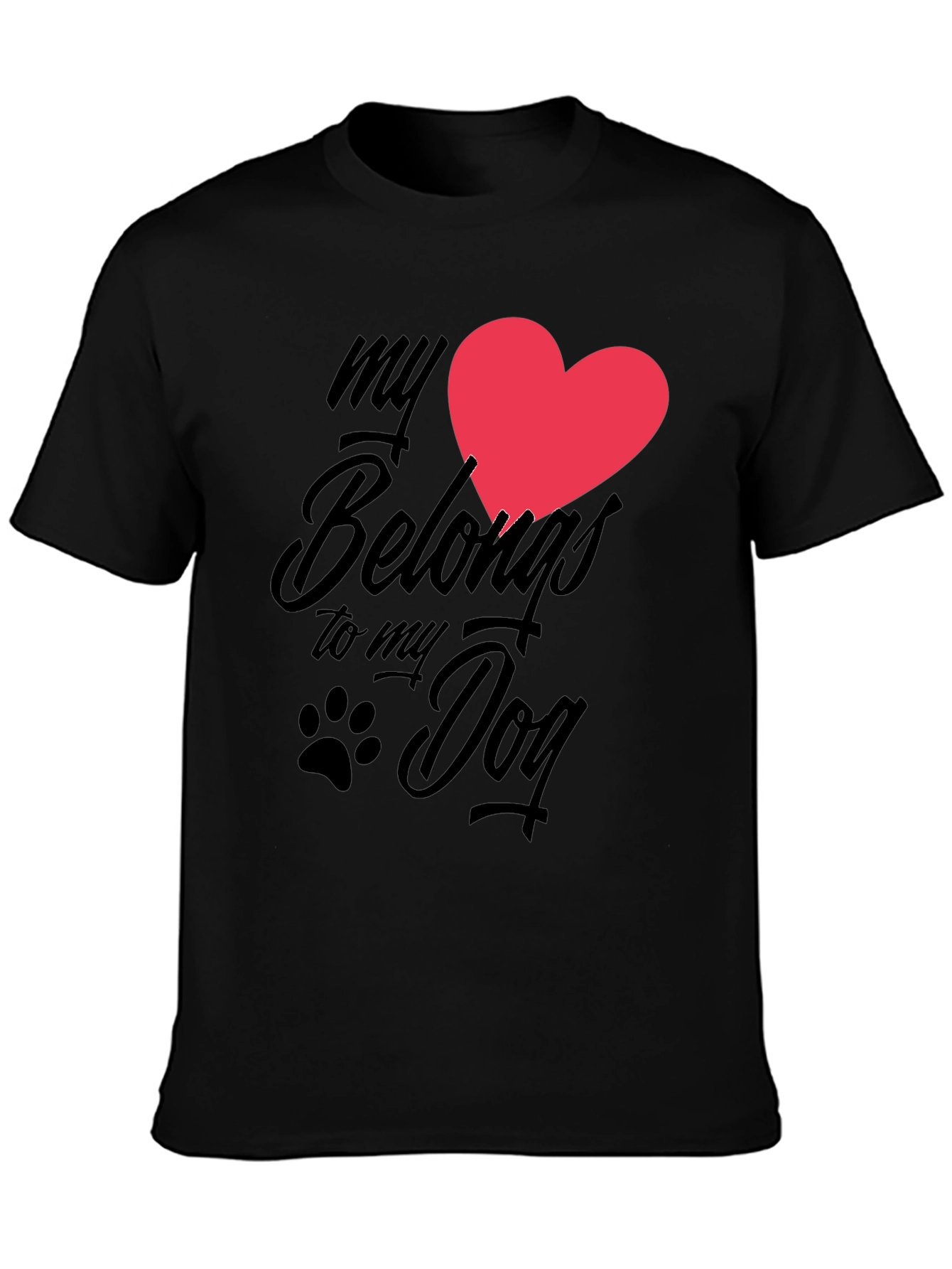 My Heart Belongs To My Dog Graphic Tee