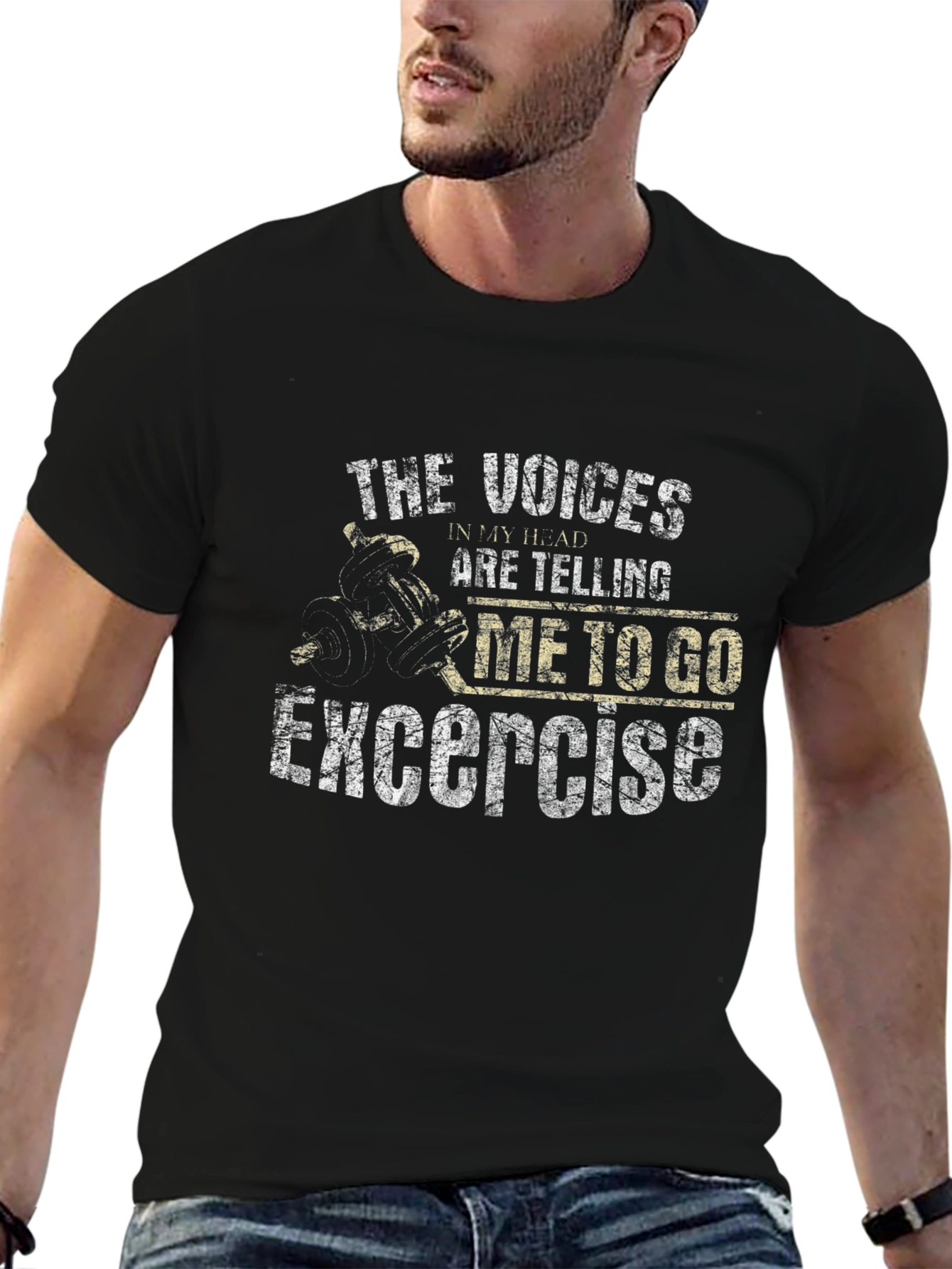 Funny Exercise T-Shirt - The Voices in My Head