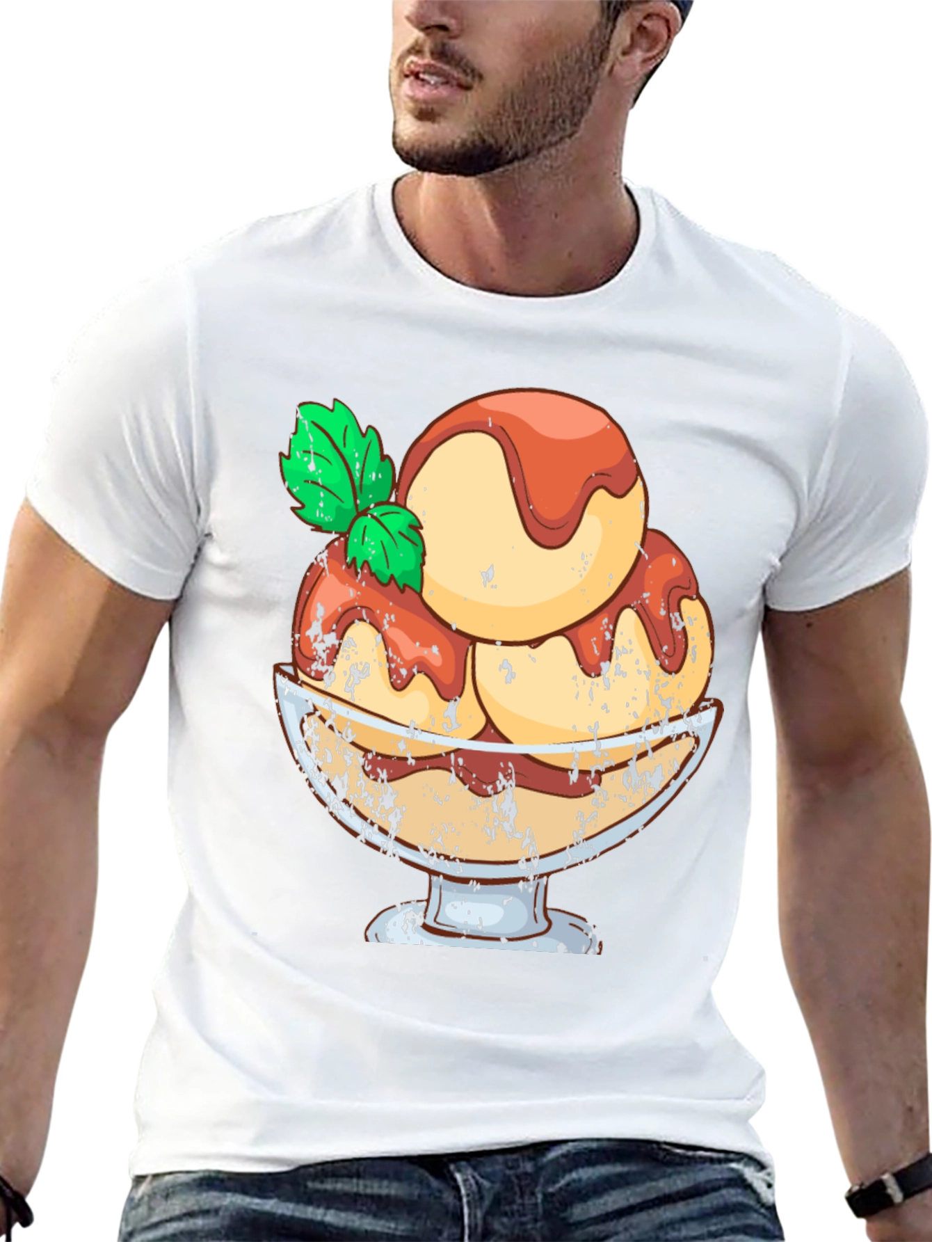 Ice Cream Graphic Tee - Tasty Dessert Shirt