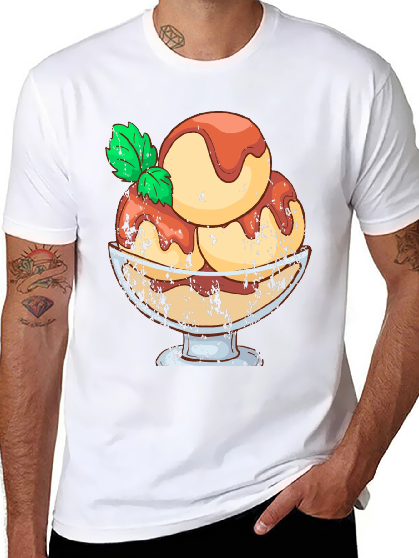 Ice Cream Graphic Tee - Tasty Dessert Shirt