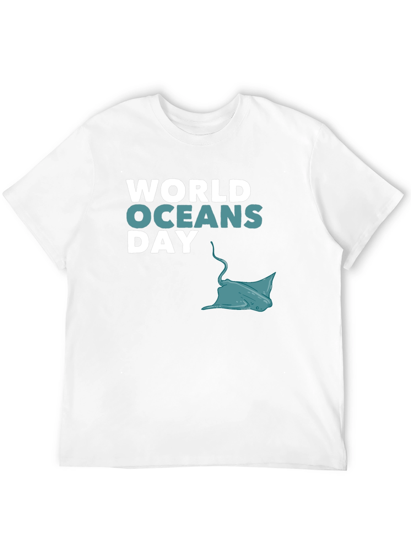 World Oceans Day Black Graphic T-Shirt