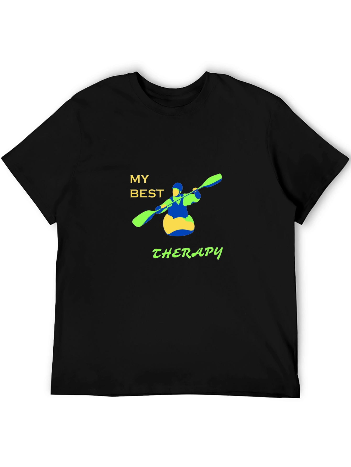 My Best Therapy Kayak Graphic T-Shirt
