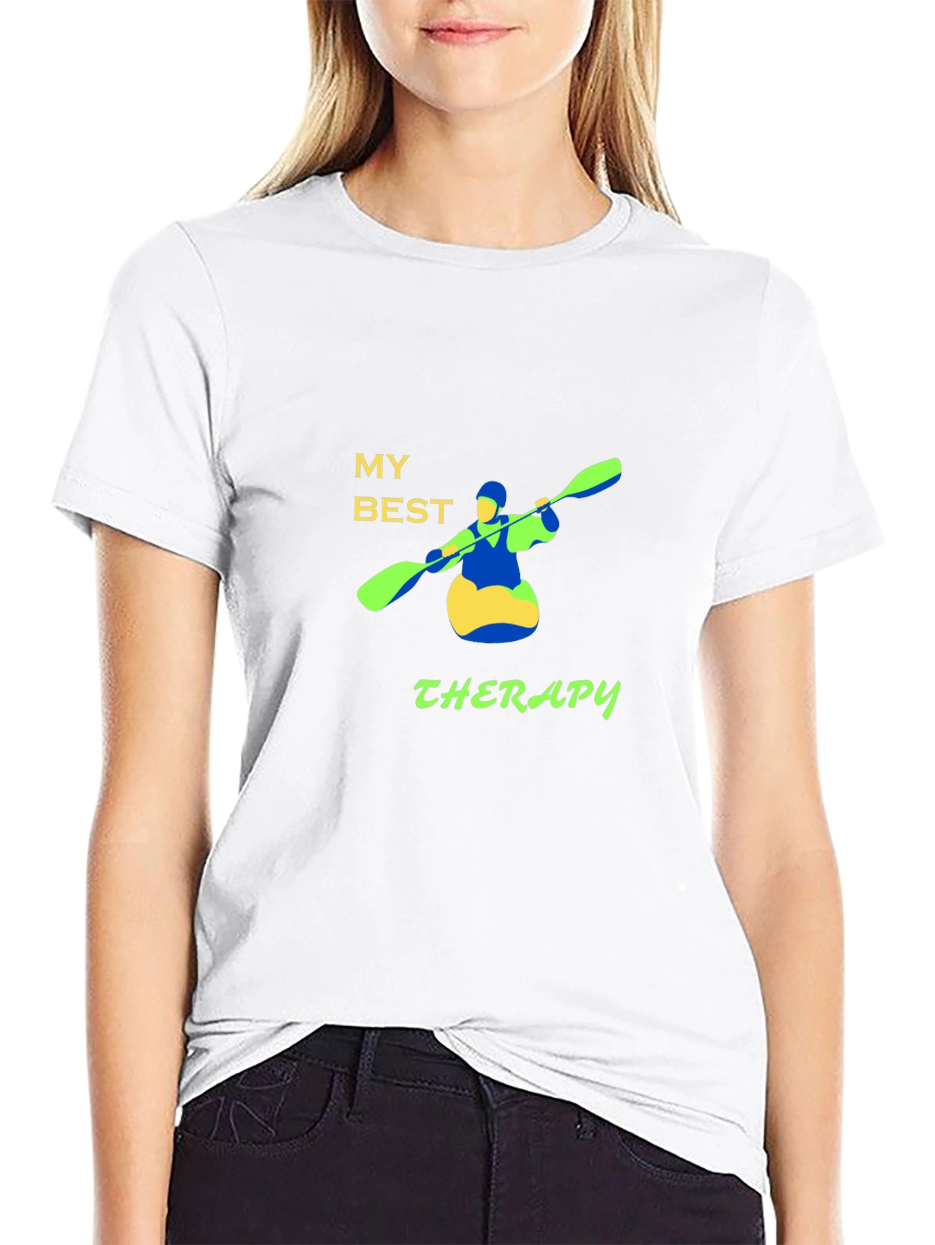 My Best Therapy Kayak Graphic T-Shirt