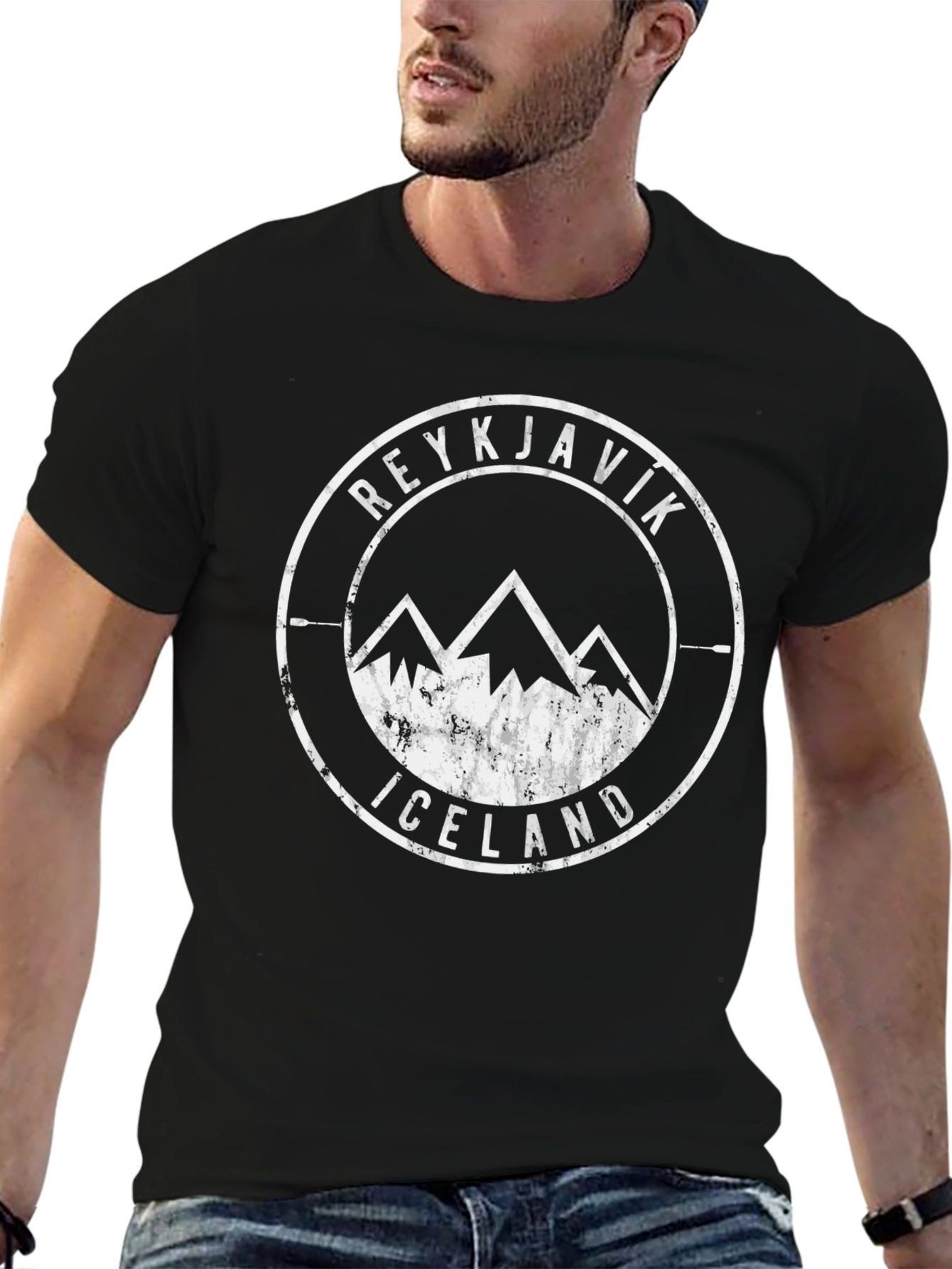 Reykjavik Iceland Mountain T-Shirt