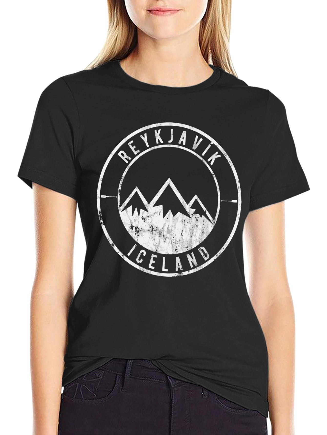 Reykjavik Iceland Mountain T-Shirt