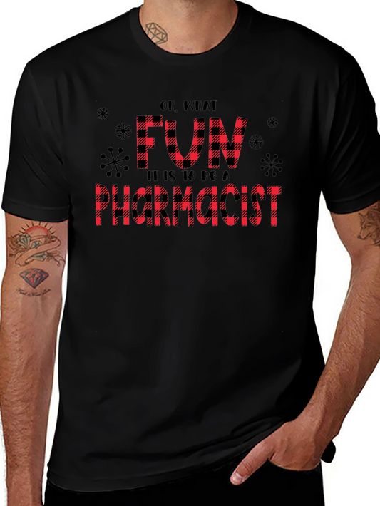 Plaid Oh What Fun It Is To Be A Pharmacist T-Shirt