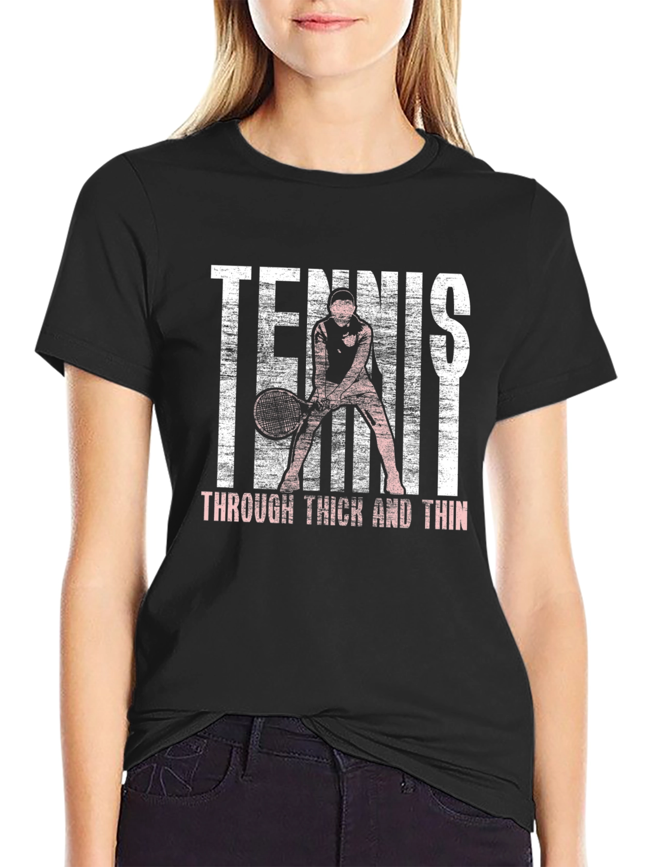Tennis Through Thick and Thin Graphic Tee
