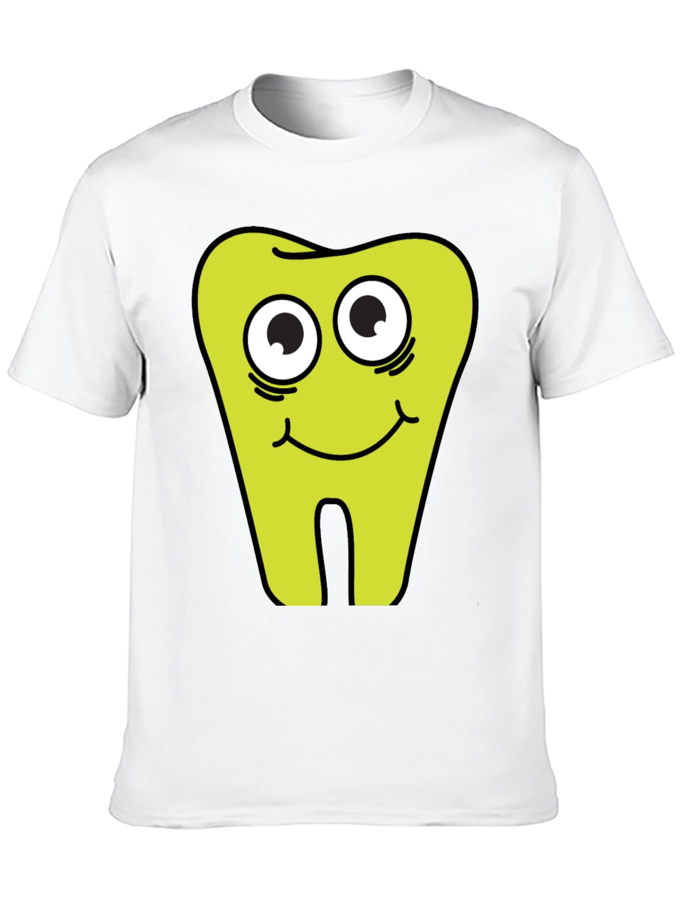 Funny Tooth Graphic Black T-Shirt