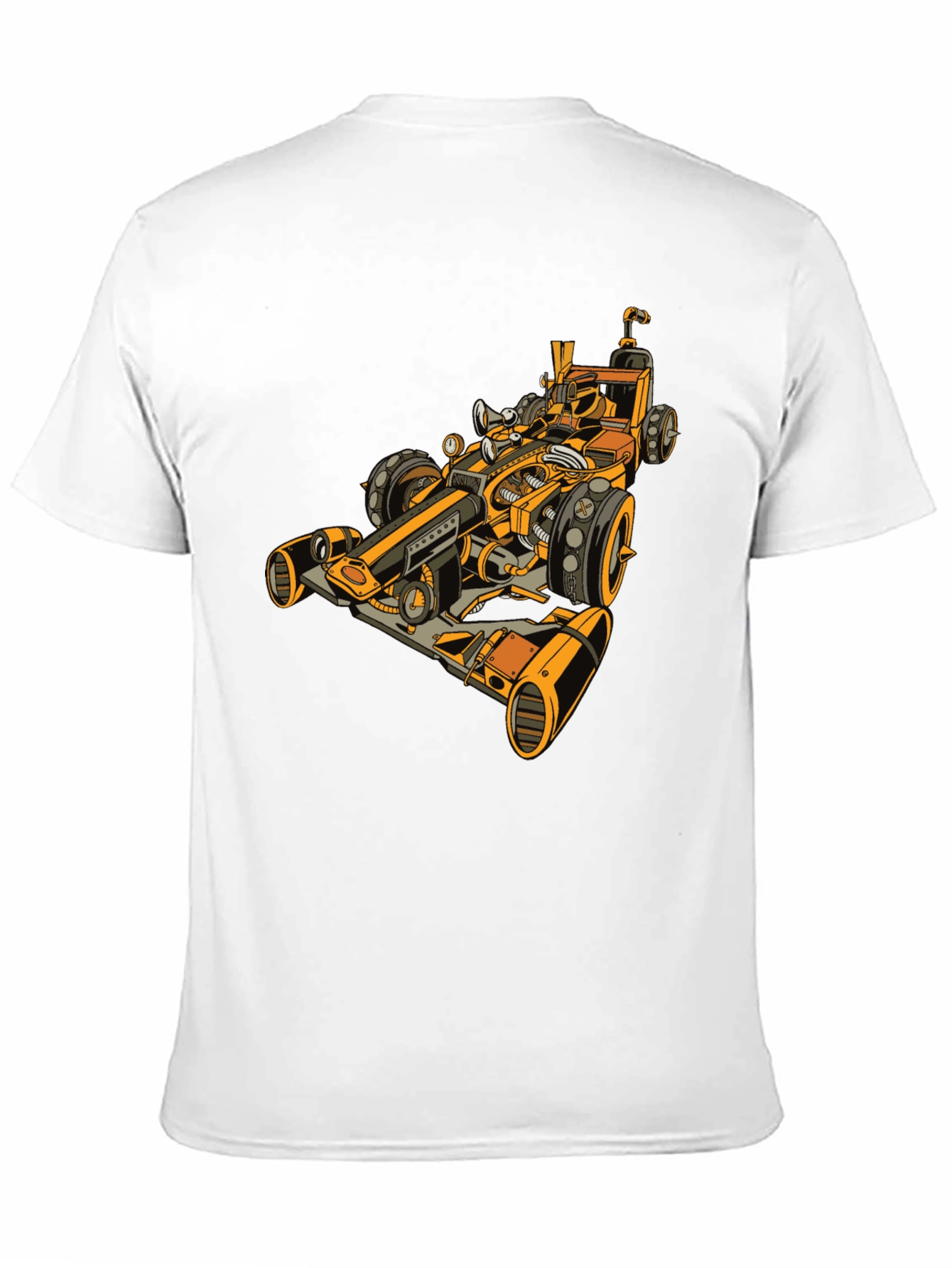 Steampunk Racecar Graphic Tee - Cool Unique Design