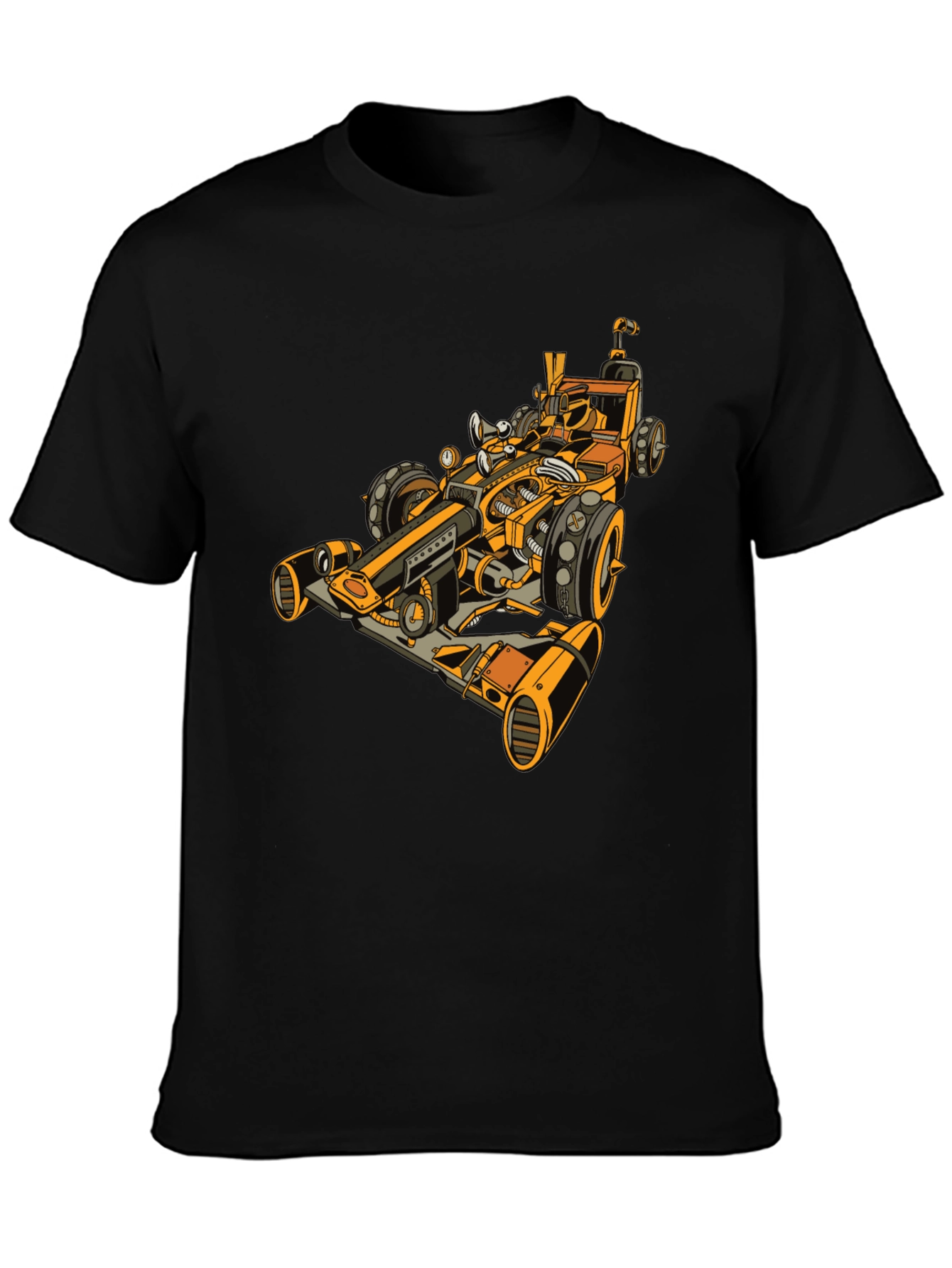Steampunk Racecar Graphic Tee - Cool Unique Design