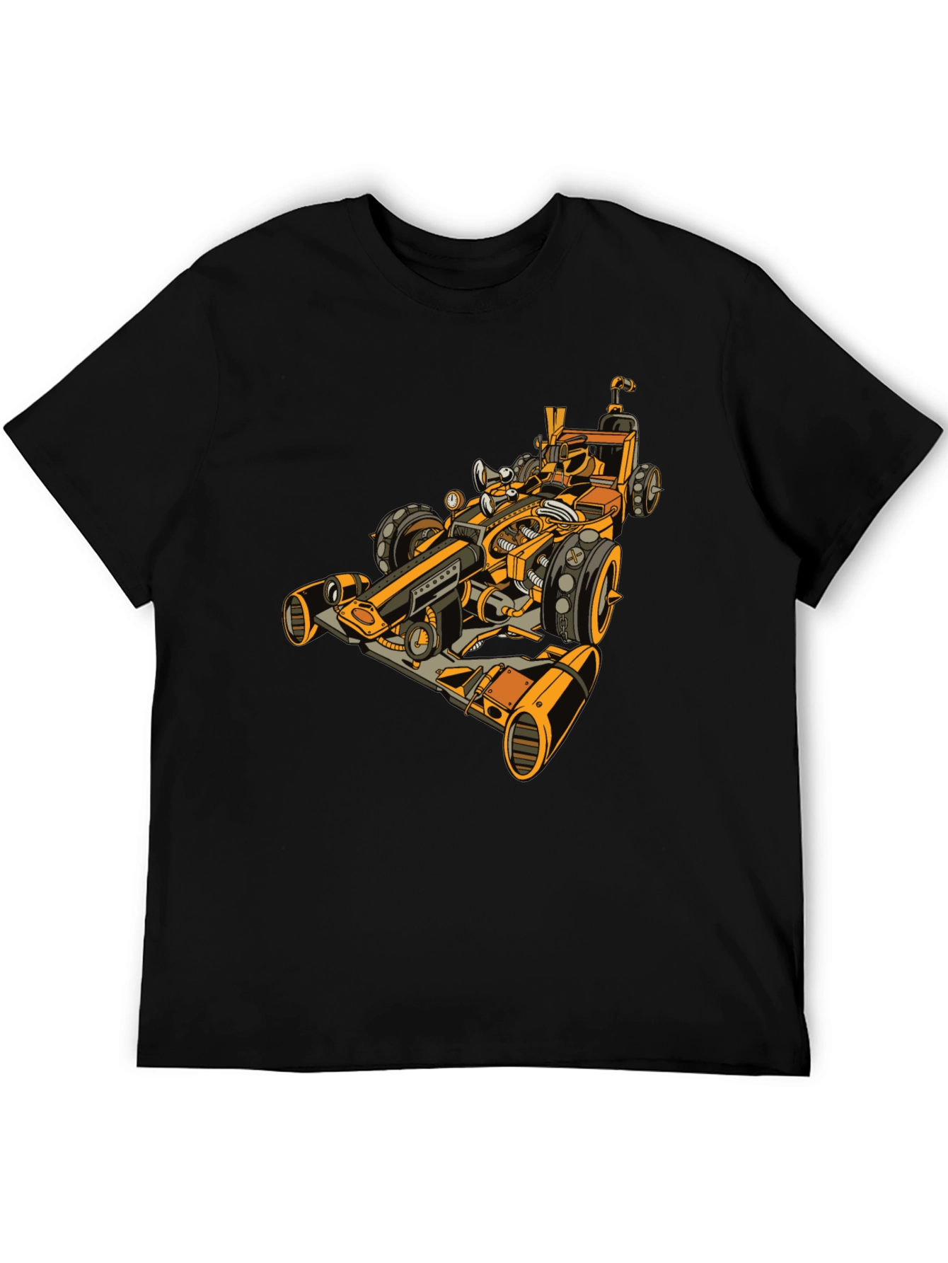Steampunk Racecar Graphic Tee - Cool Unique Design