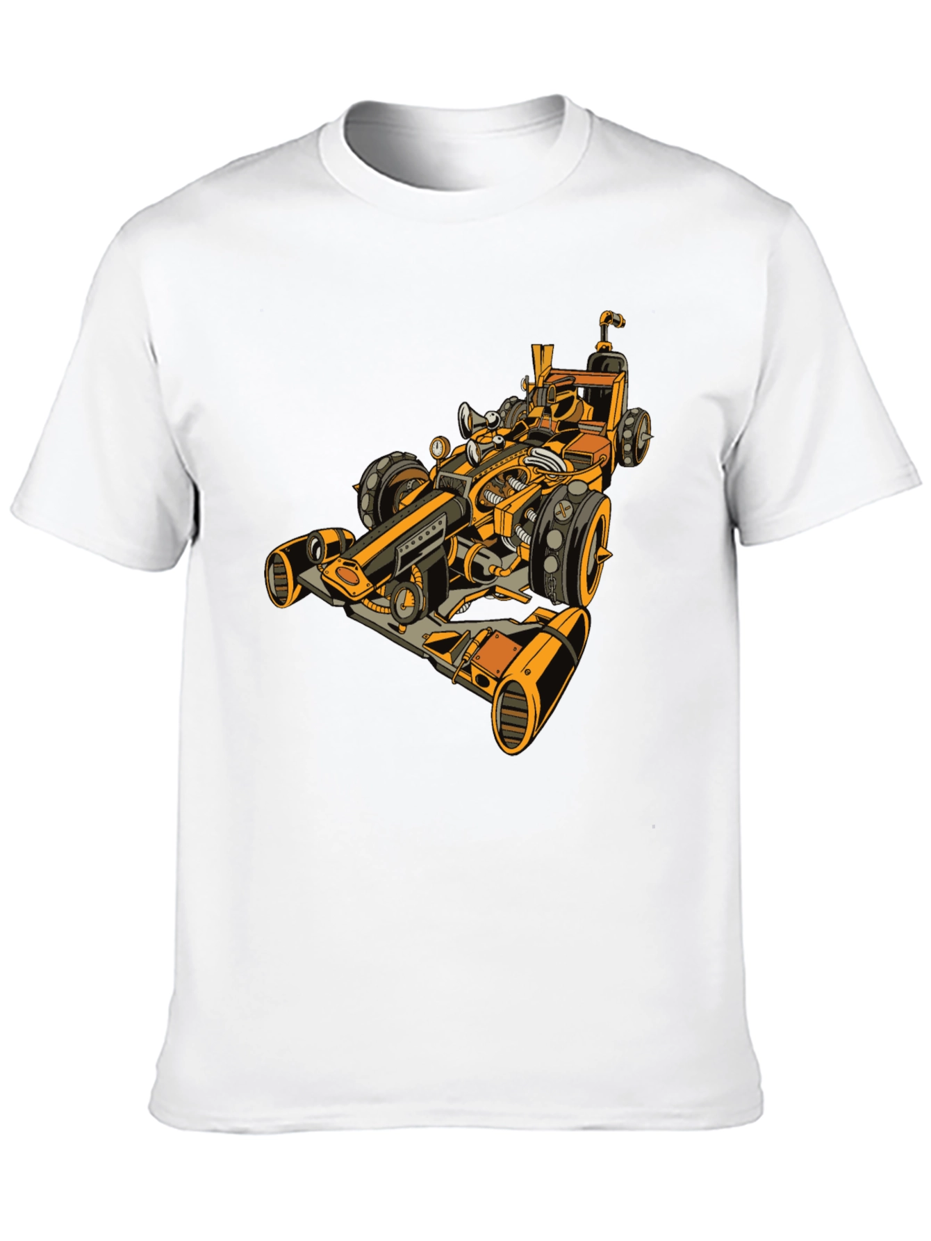 Steampunk Racecar Graphic Tee - Cool Unique Design