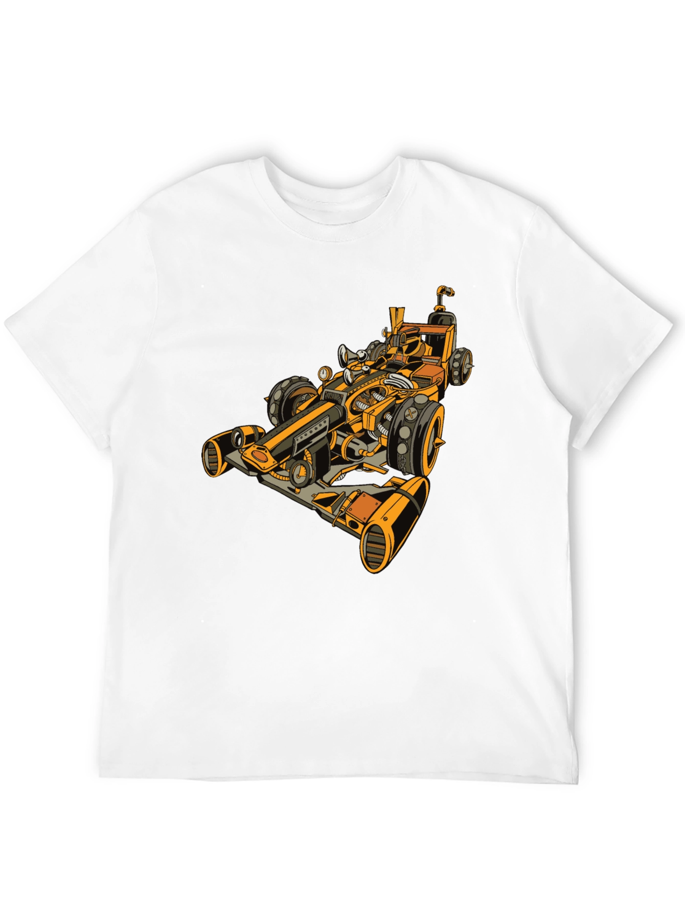 Steampunk Racecar Graphic Tee - Cool Unique Design