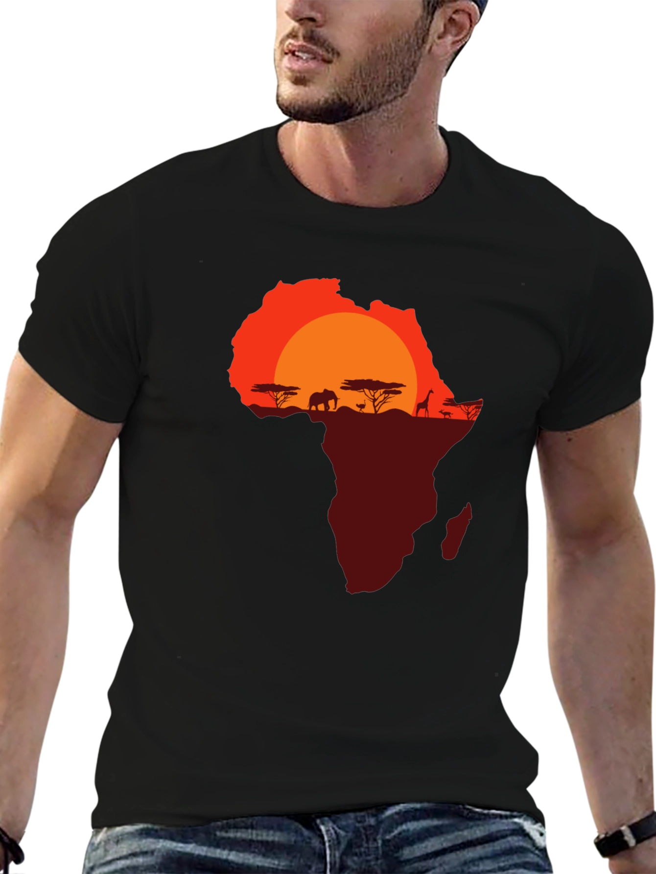 African Sunset Graphic Tee