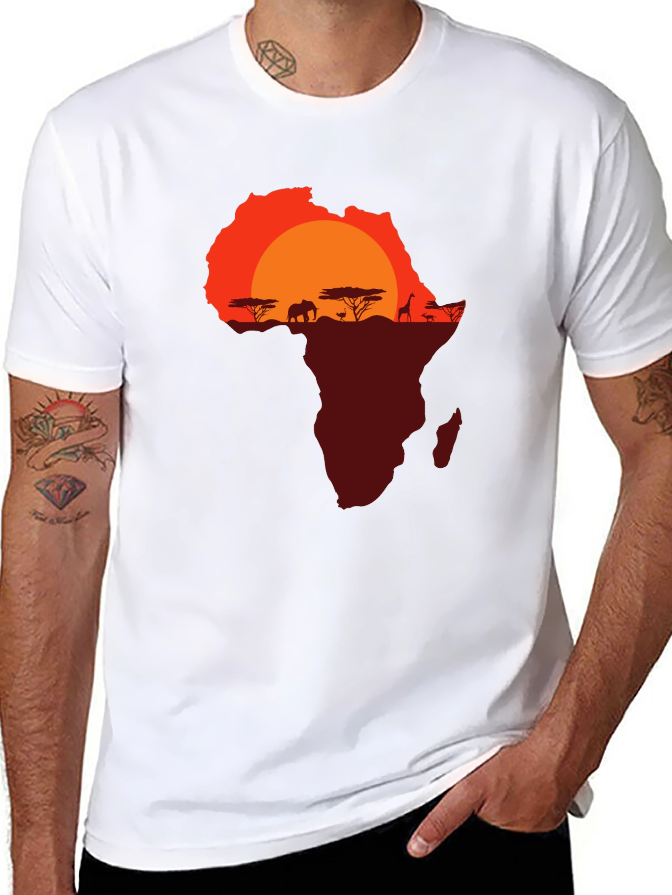 African Sunset Graphic Tee