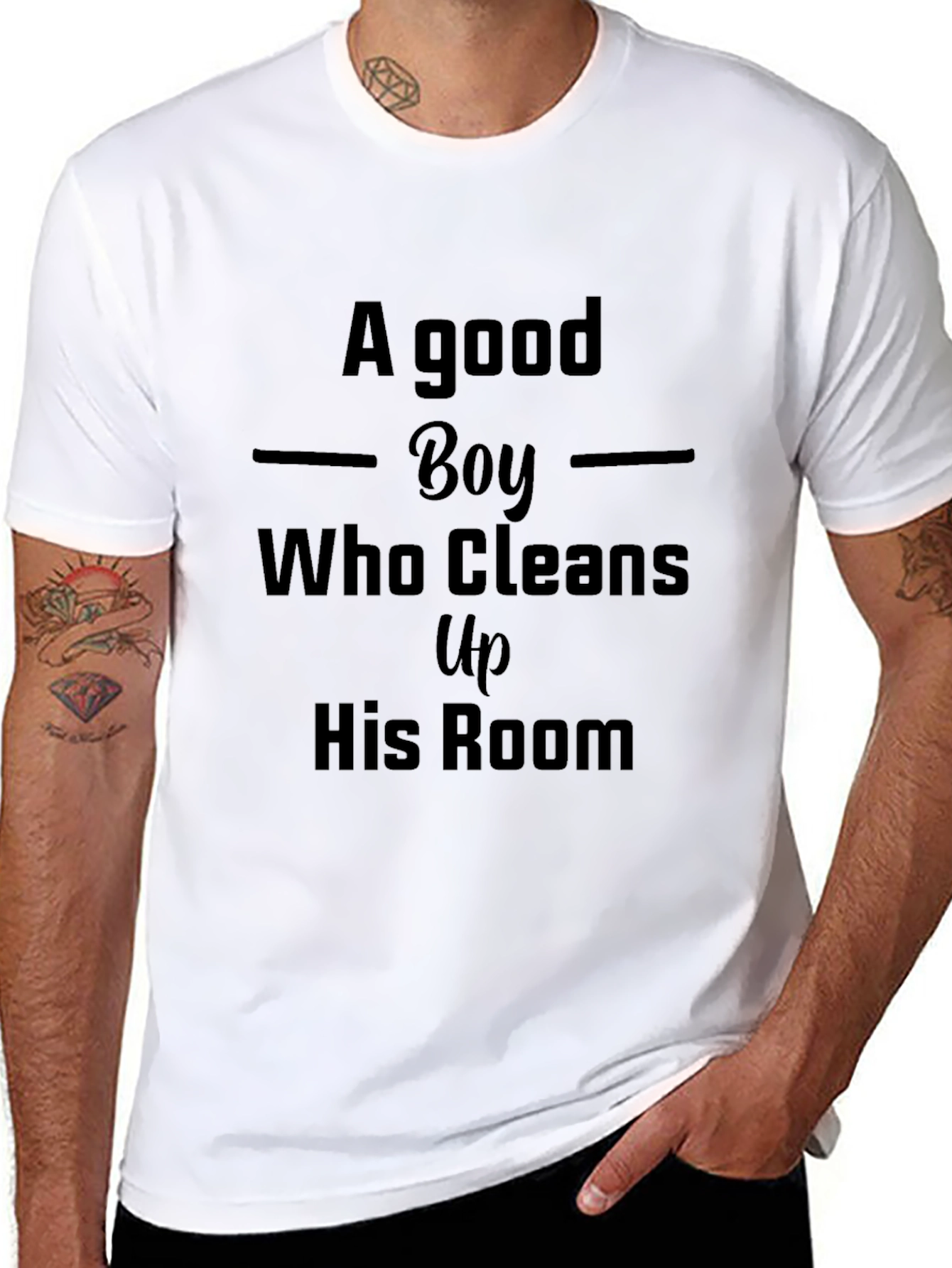 A Good Boy T-Shirt - Cleans Up His Room