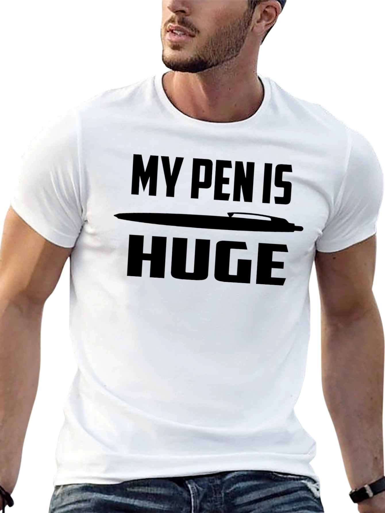 My Pen is Huge T-Shirt Funny Novelty Graphic Tee