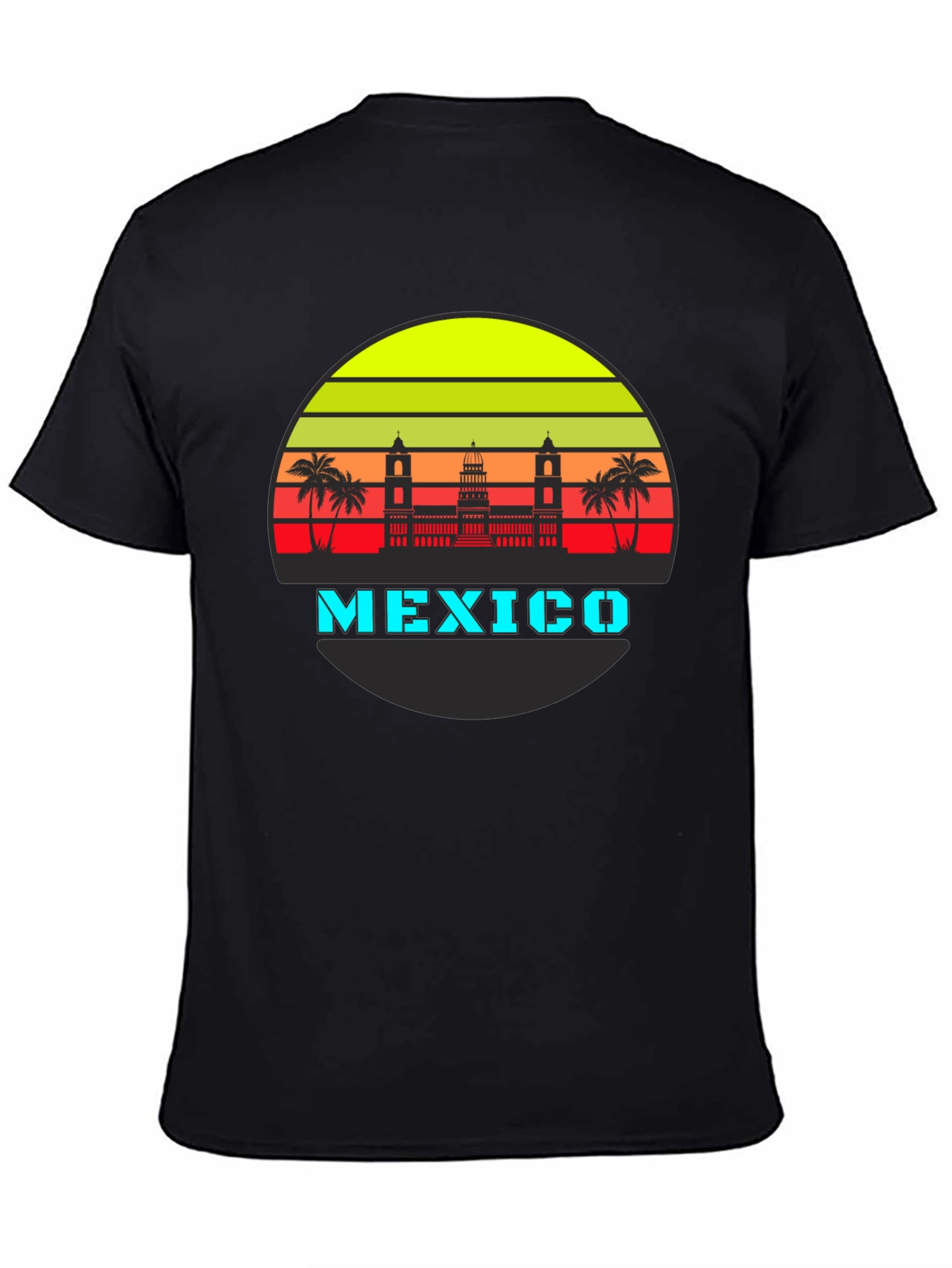 Retro Mexico Skyline Graphic T-Shirt