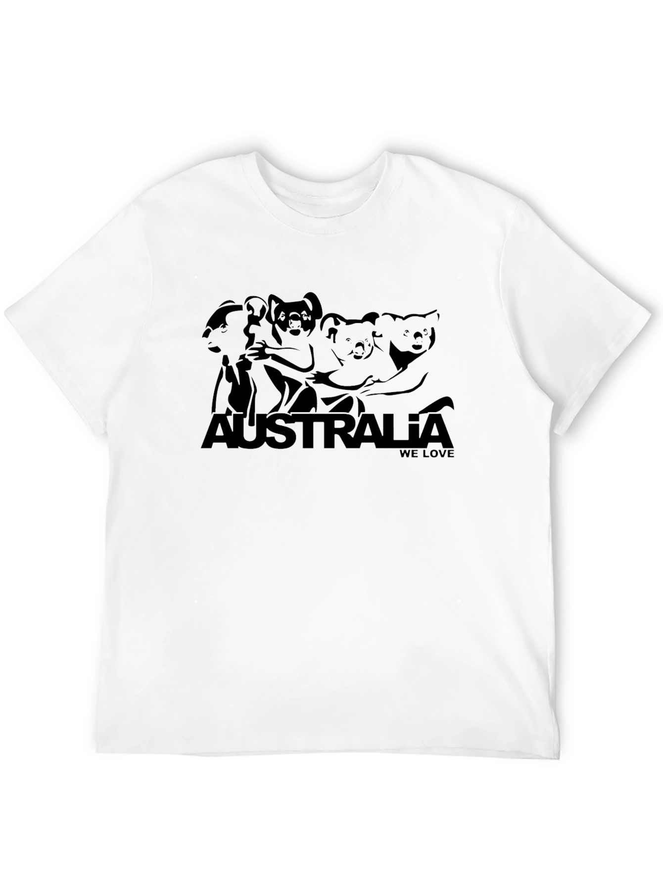 Australia Koala Black Graphic Tee