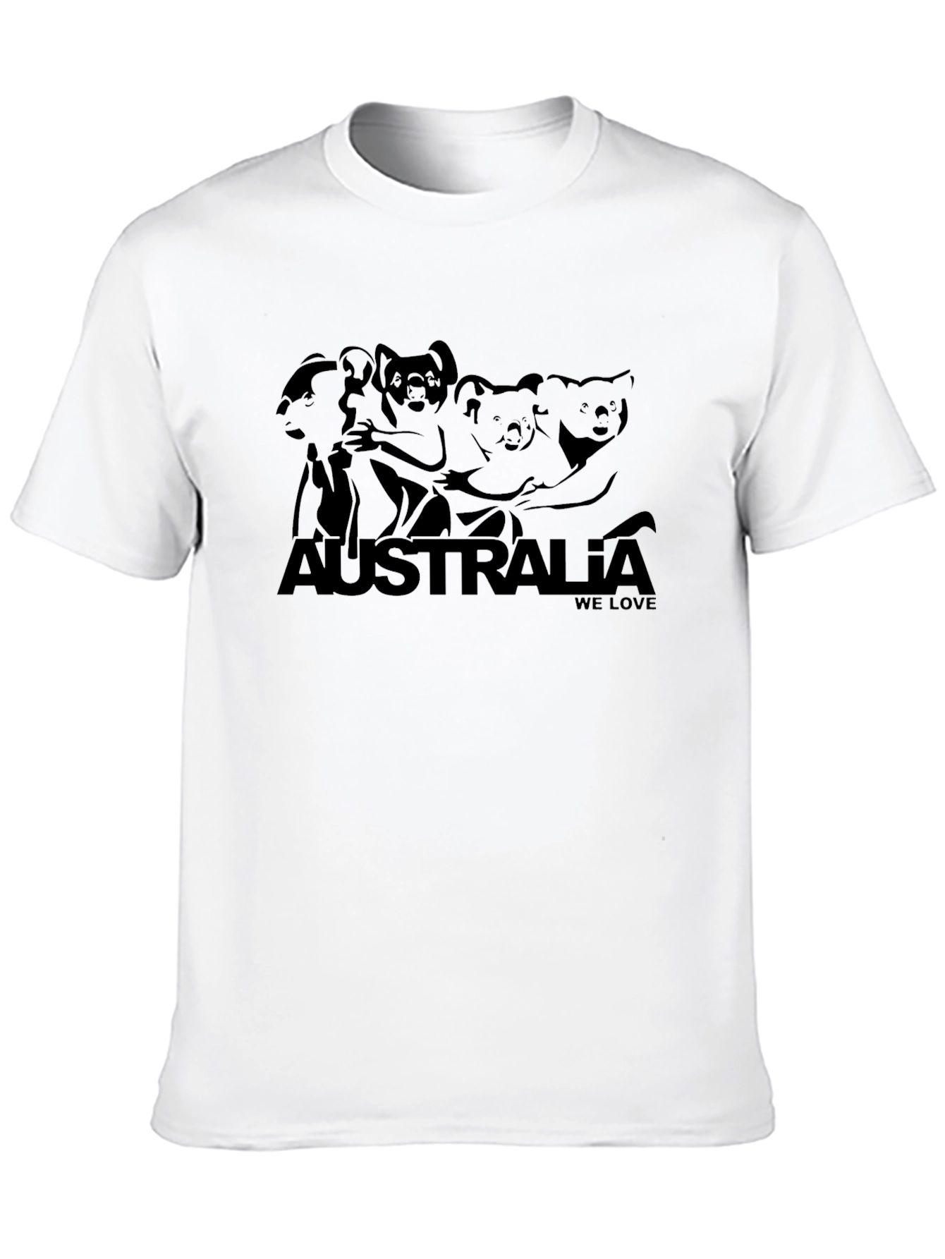 Australia Koala Black Graphic Tee