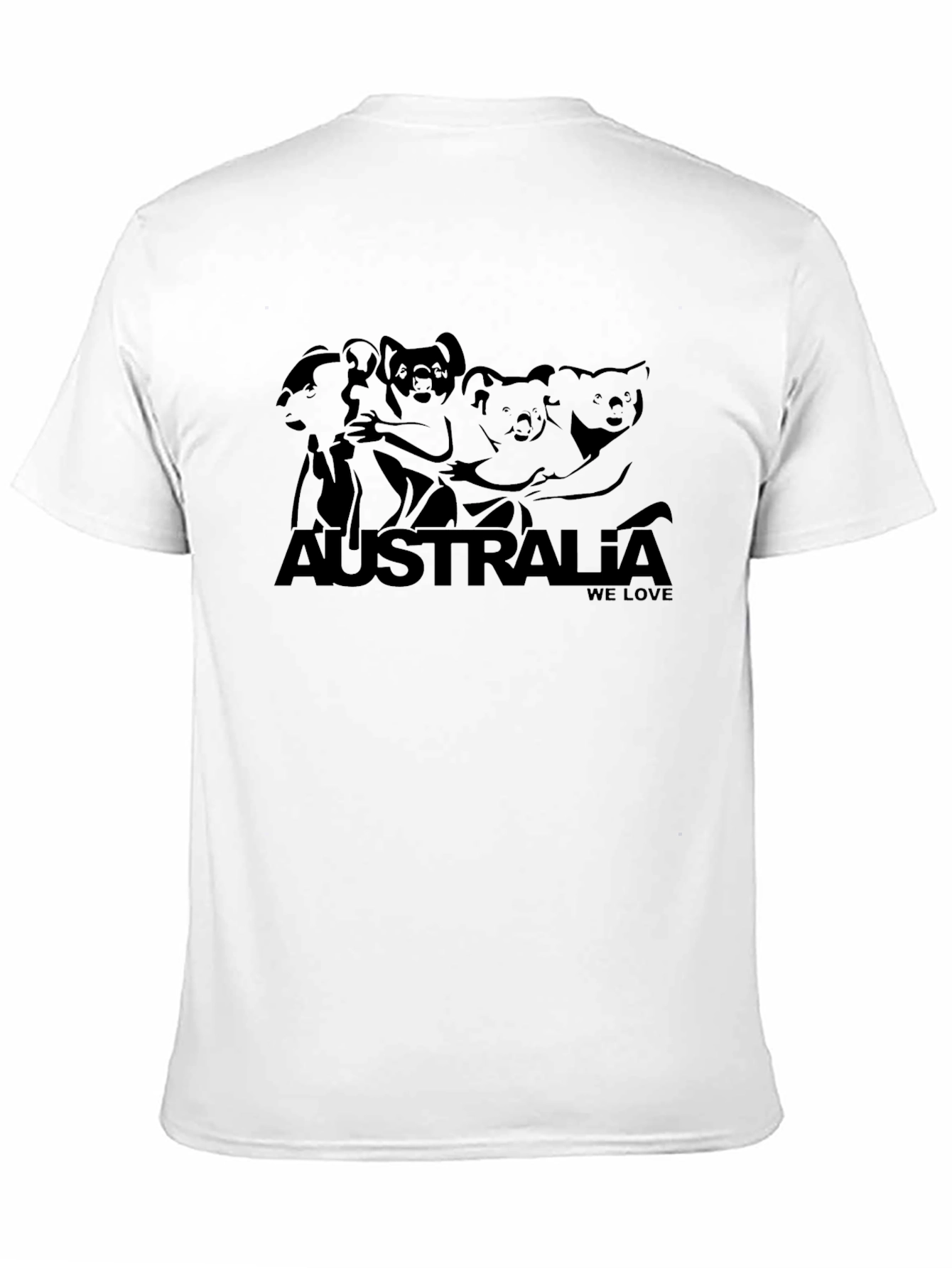 Australia Koala Black Graphic Tee