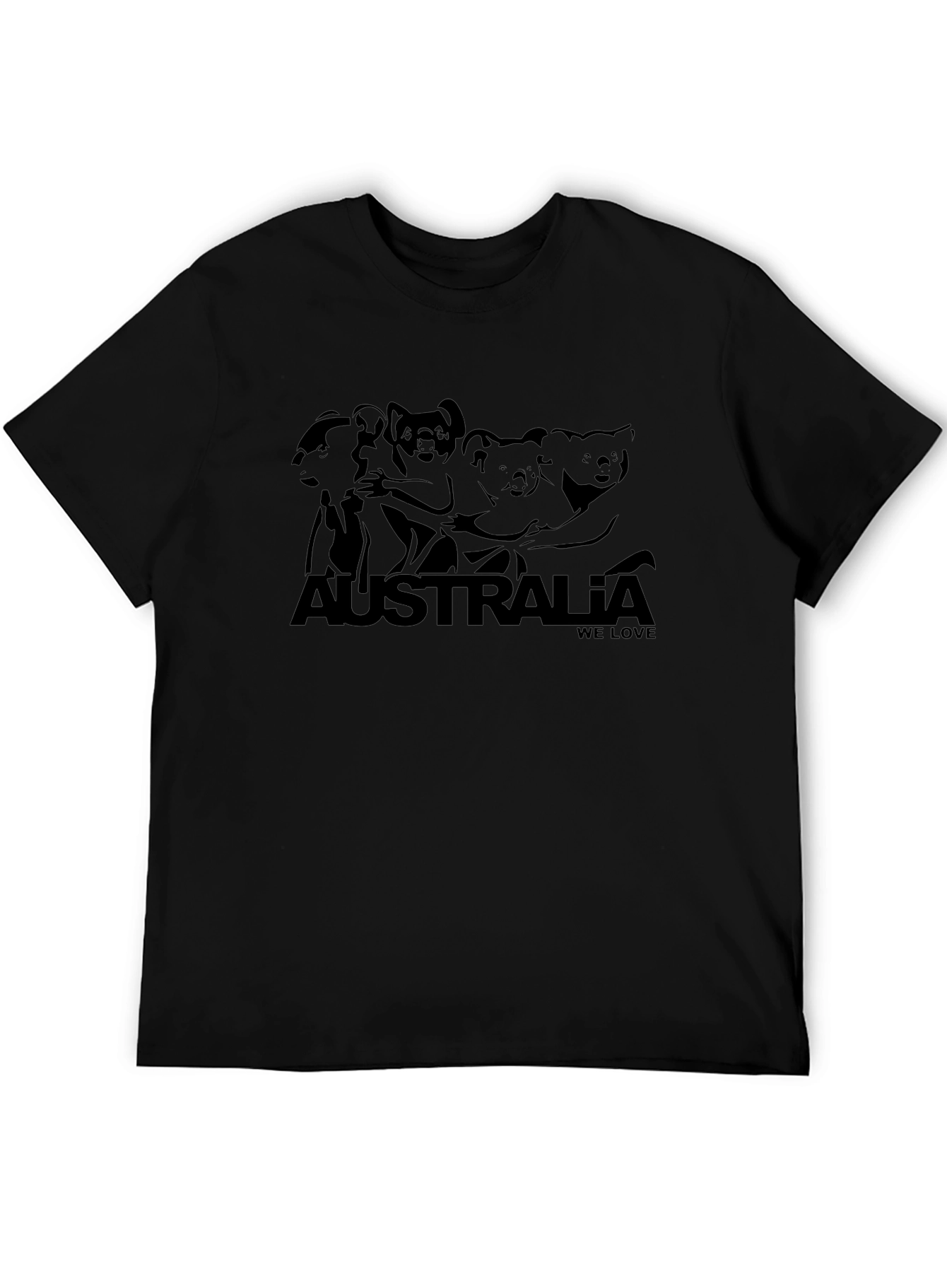 Australia Koala Black Graphic Tee