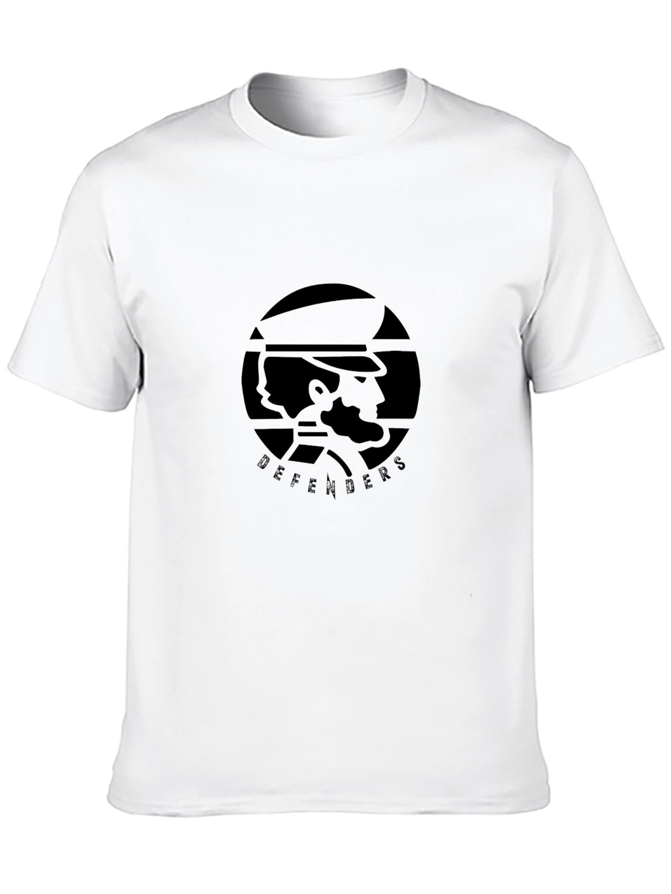The Defenders: Stylish Black Graphic T-Shirt
