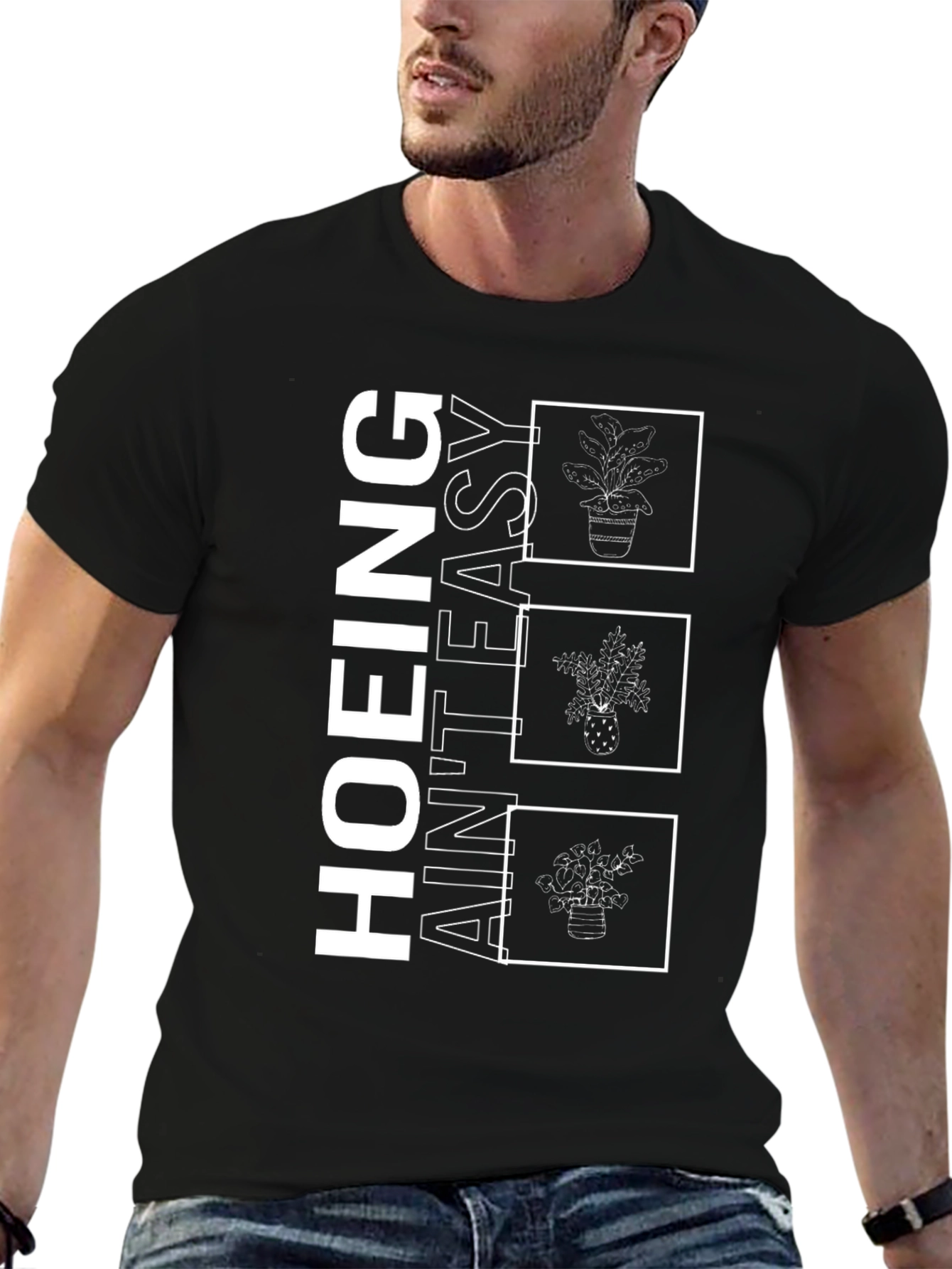 Hoing Aint Easy Plant T-Shirt