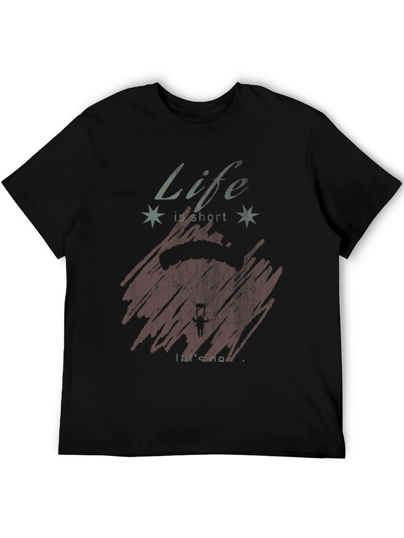 Life Is Short Black Graphic Tee
