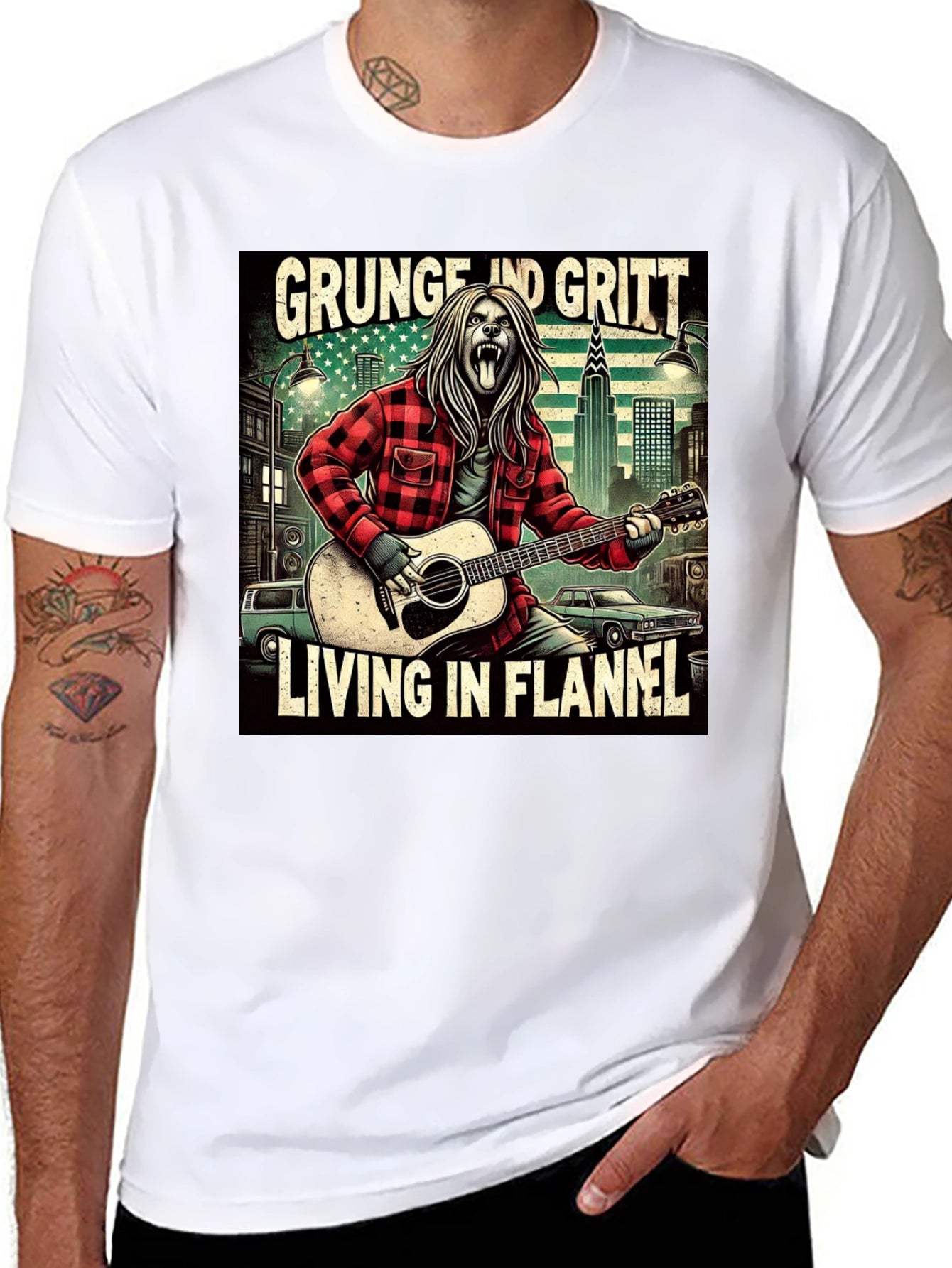 Grunge and Gritt Flannel T-Shirt