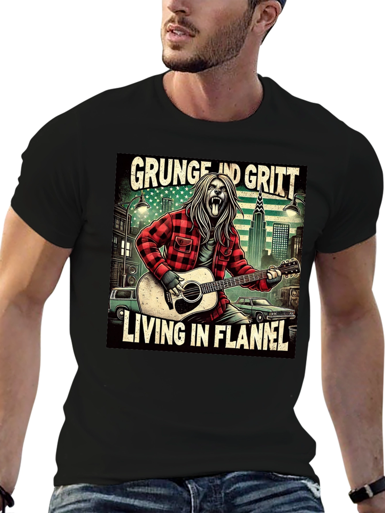 Grunge and Gritt Flannel T-Shirt