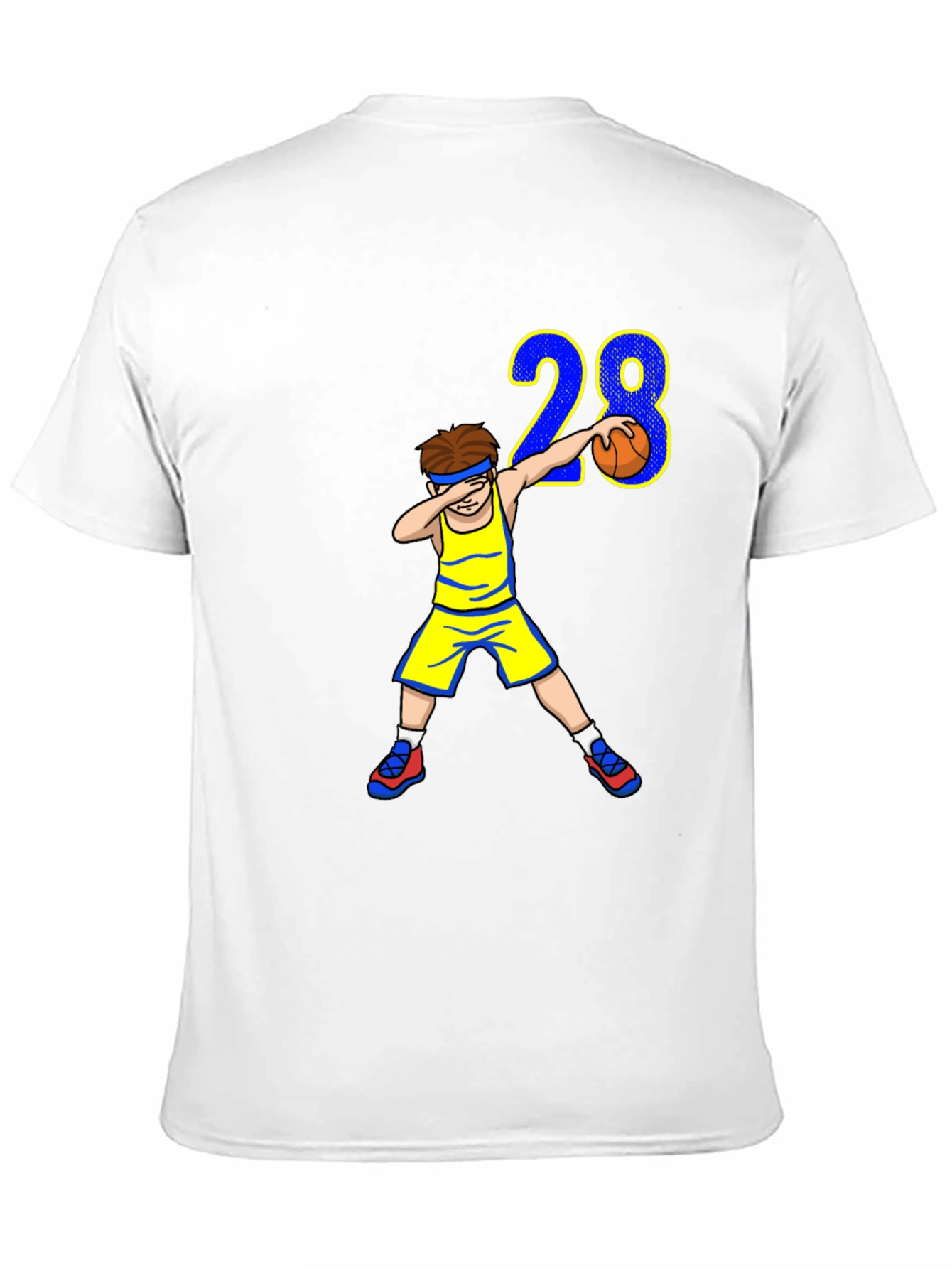 Basketball Dab 28 Black T-Shirt