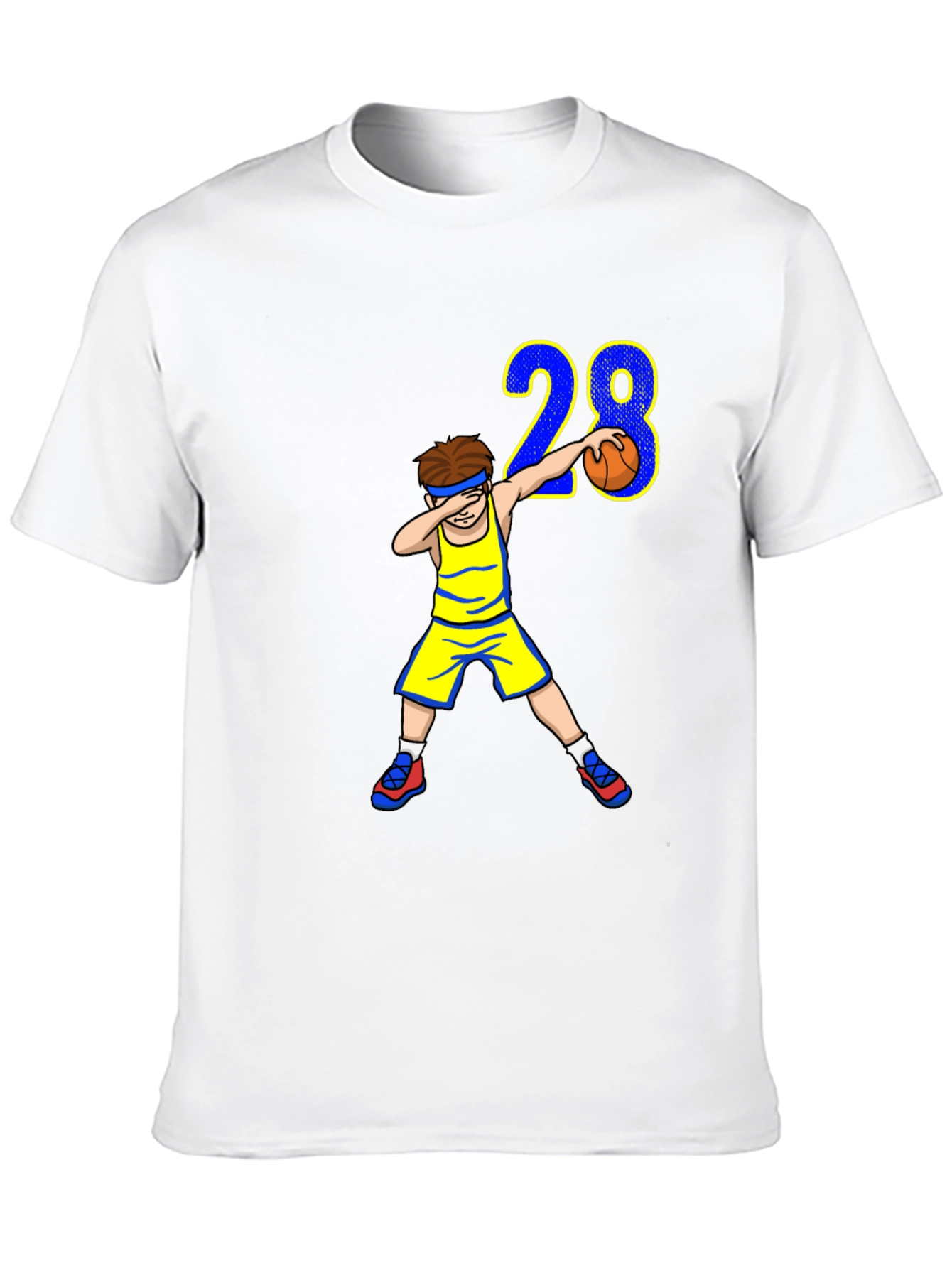 Basketball Dab 28 Black T-Shirt