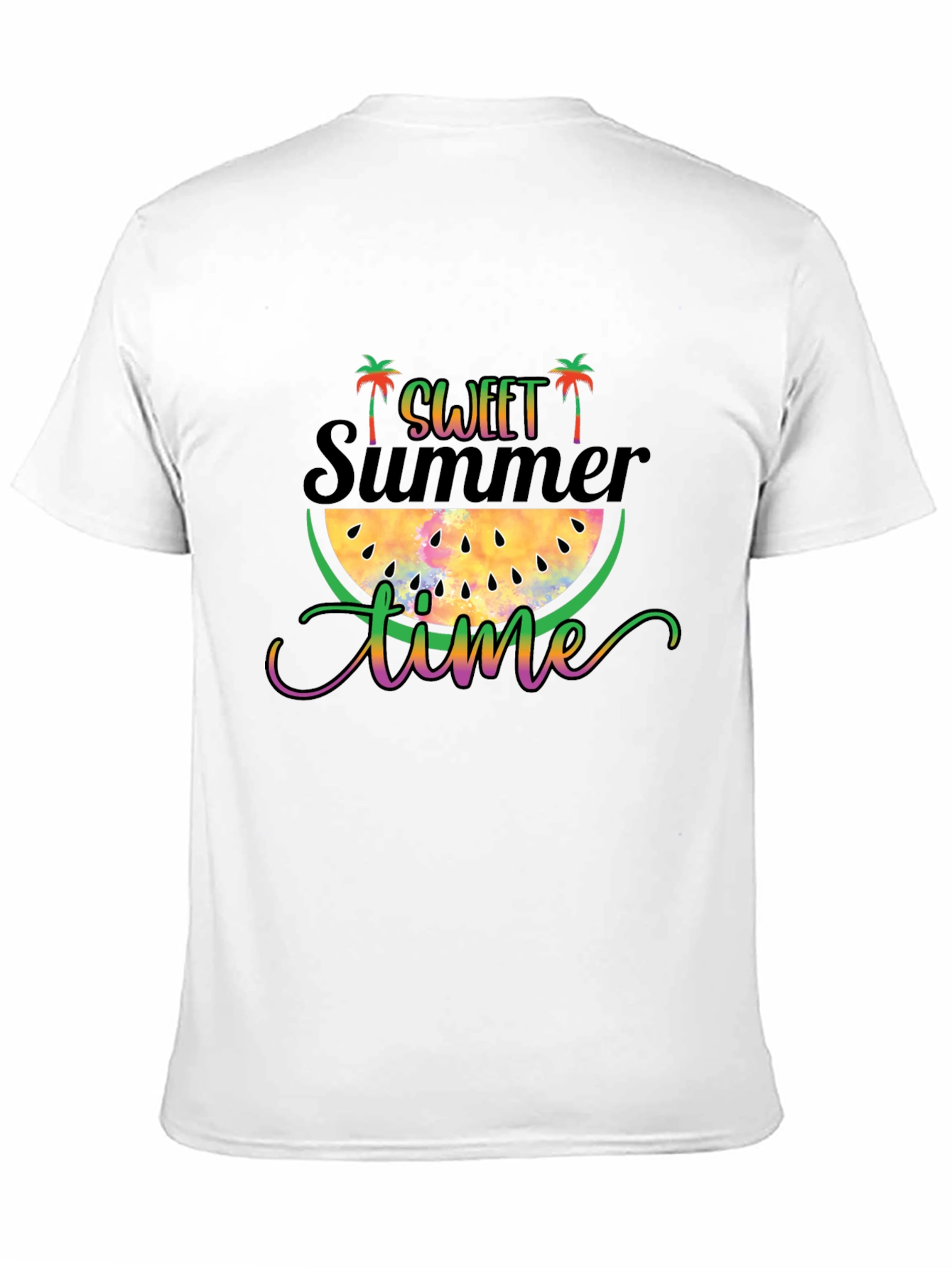 Sweet Summer Time Graphic T-Shirt - Black