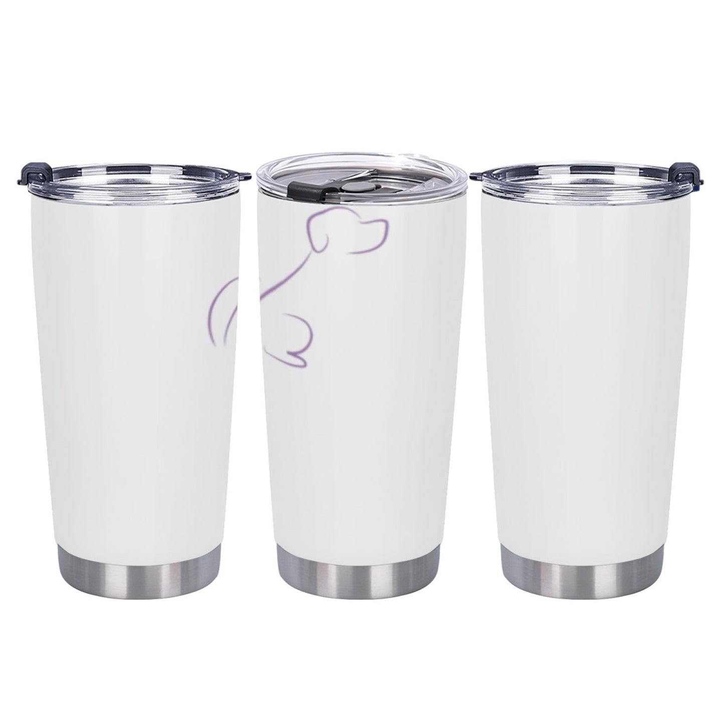 Travel Tumbler with Graphic Design - Insulated Stainless Steel Leak-Proof Cup
