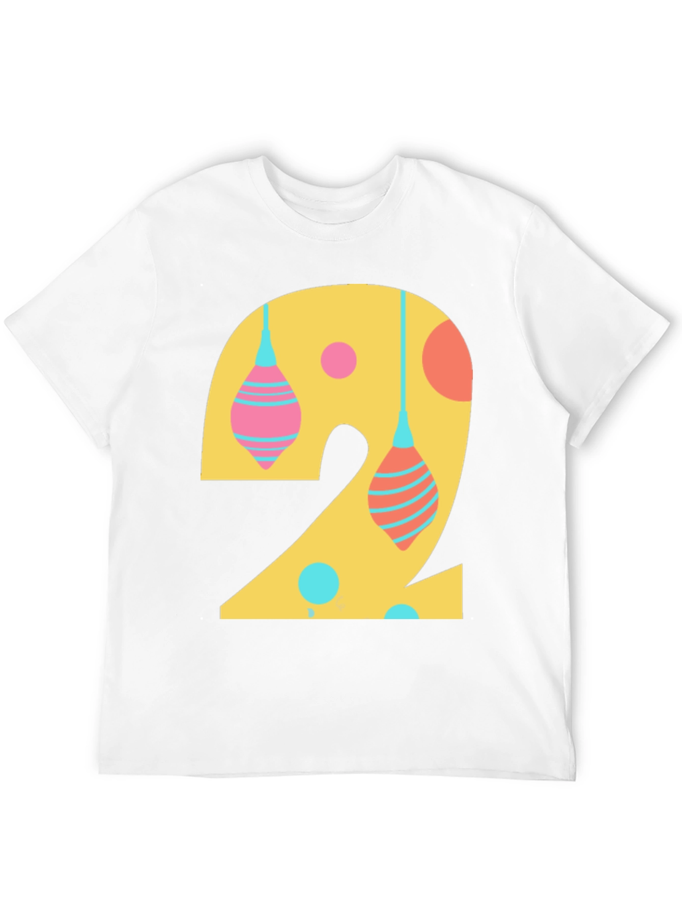 Number 2 Graphic Tee - Fun Birthday Shirt
