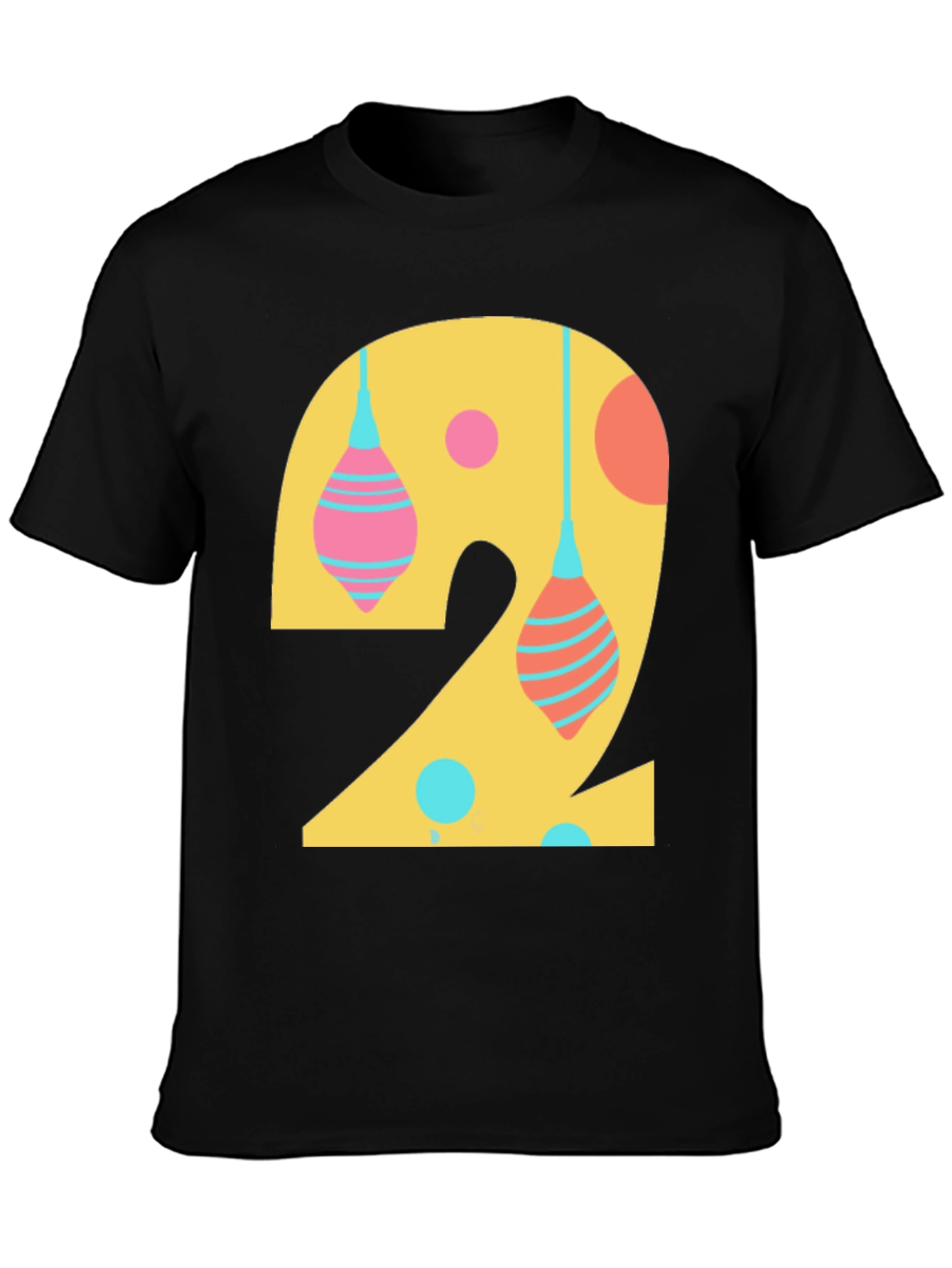 Number 2 Graphic Tee - Fun Birthday Shirt