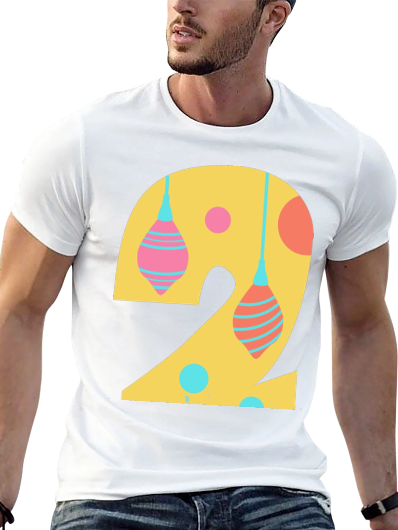 Number 2 Graphic Tee - Fun Birthday Shirt