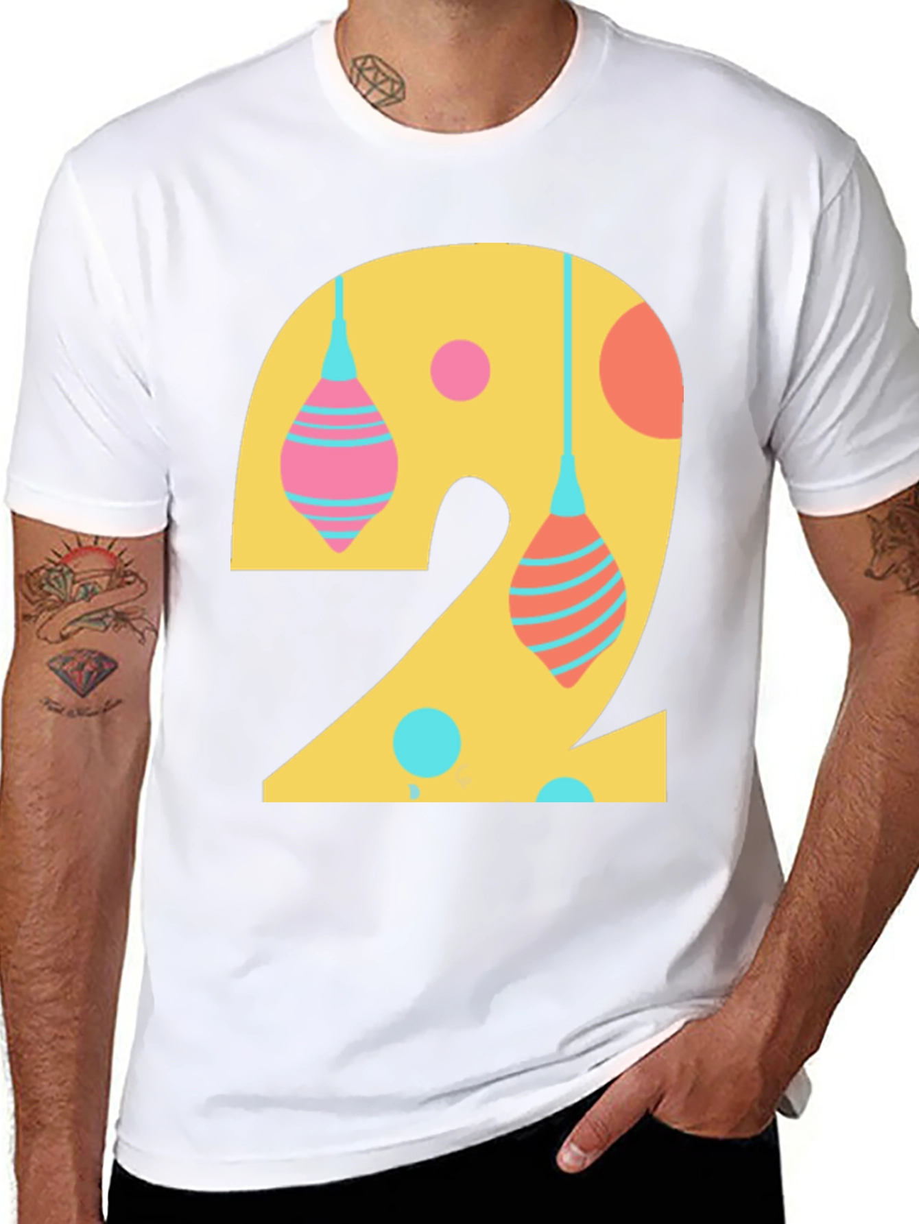 Number 2 Graphic Tee - Fun Birthday Shirt