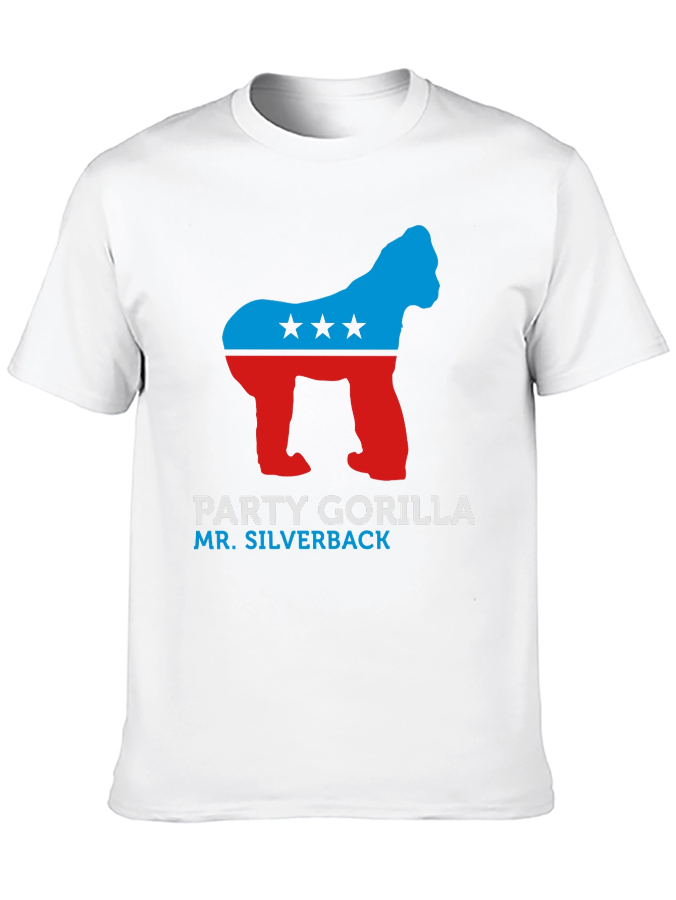 Party Gorilla Silverback Black Graphic Tee