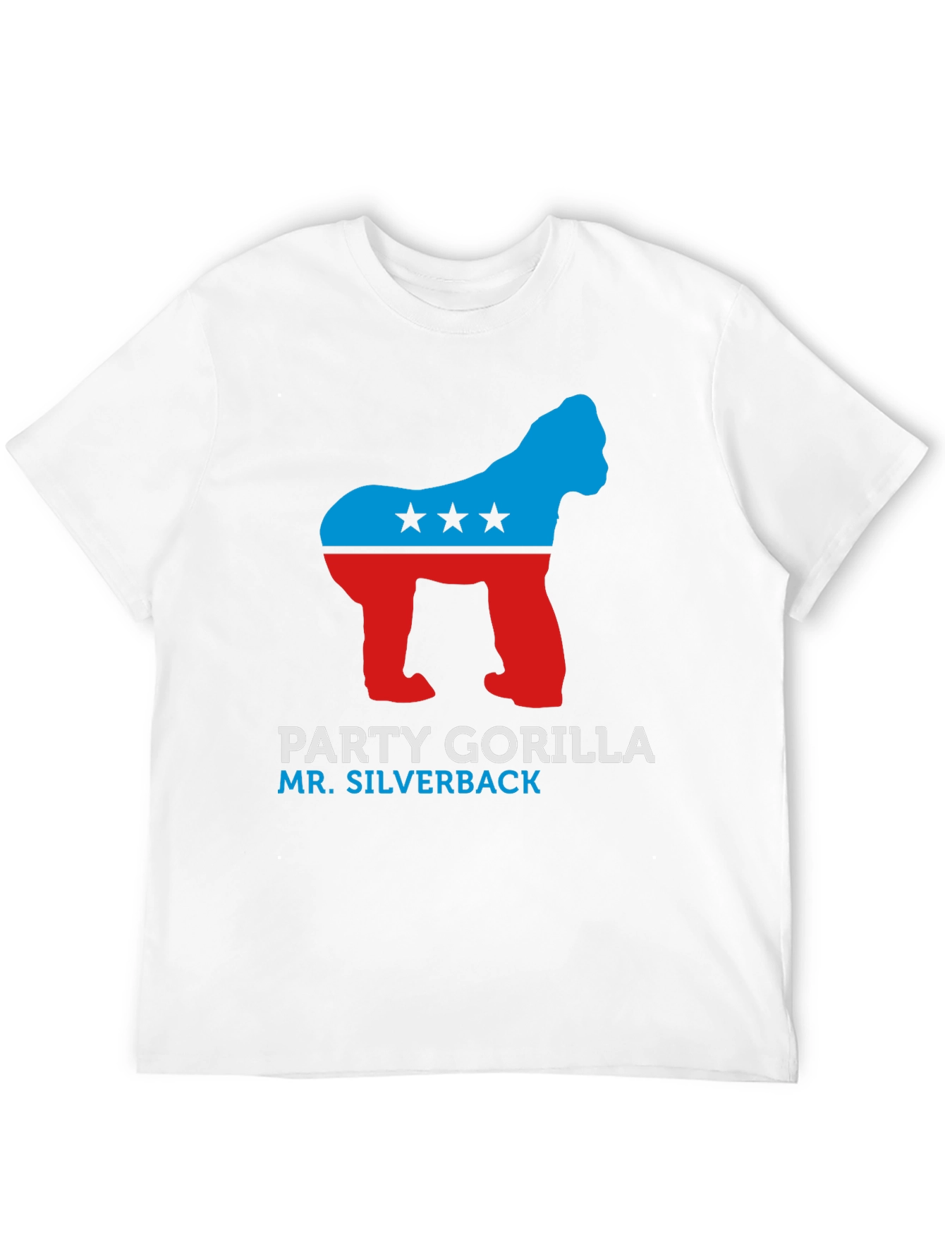 Party Gorilla Silverback Black Graphic Tee