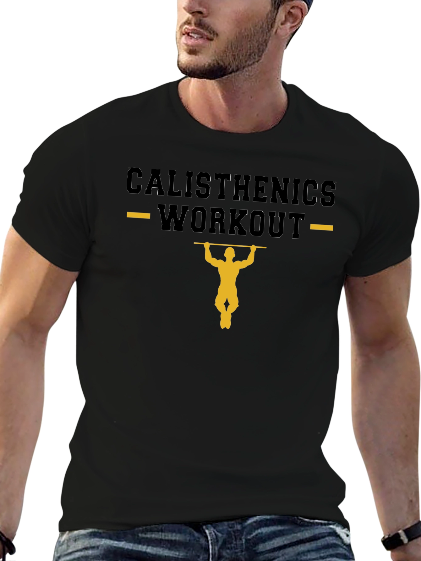 Calisthenics Workout Black T-Shirt