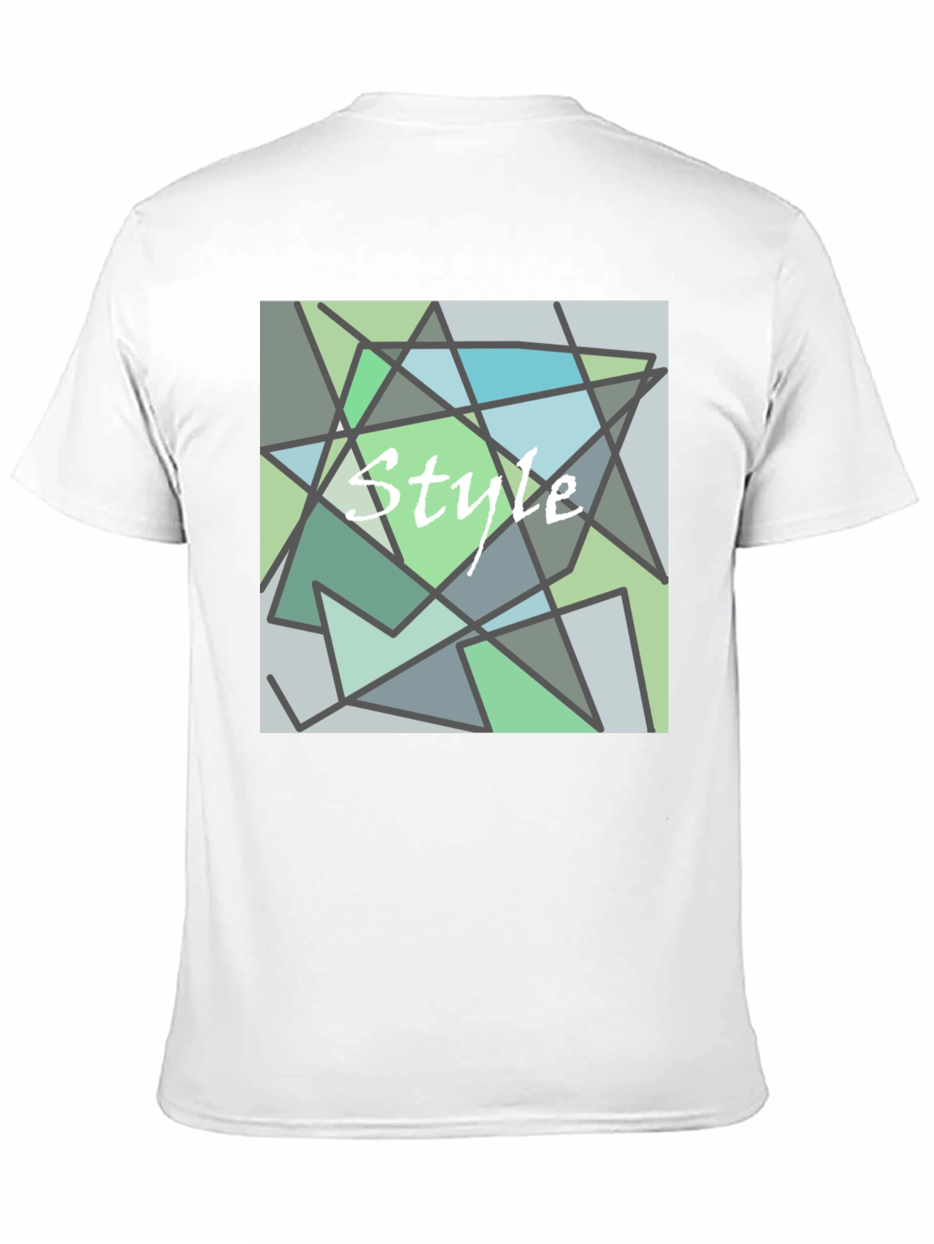 Abstract Style Graphic Print Black T-Shirt