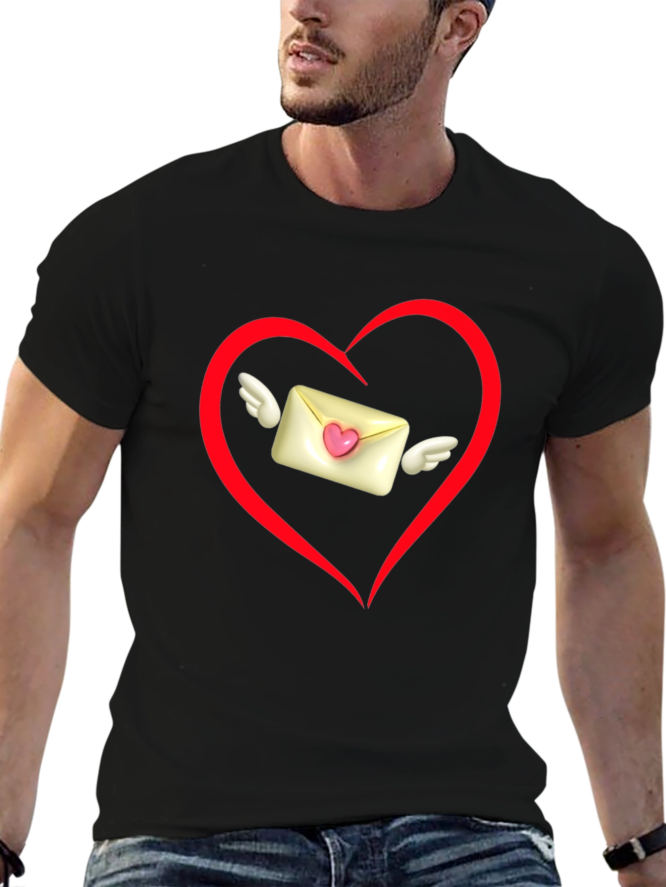 Heart Envelope Valentines Day T-Shirt
